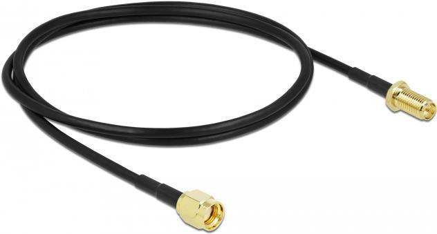 Connettore RP-SMA del cavo dell'antenna Delock al socket RP-SMA LMR/CFD100 1 m LASSA PASSATA