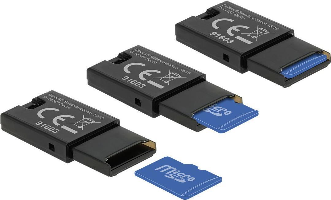 Delock Lettore di schede USB 2.0 per schede di memoria Micro SD