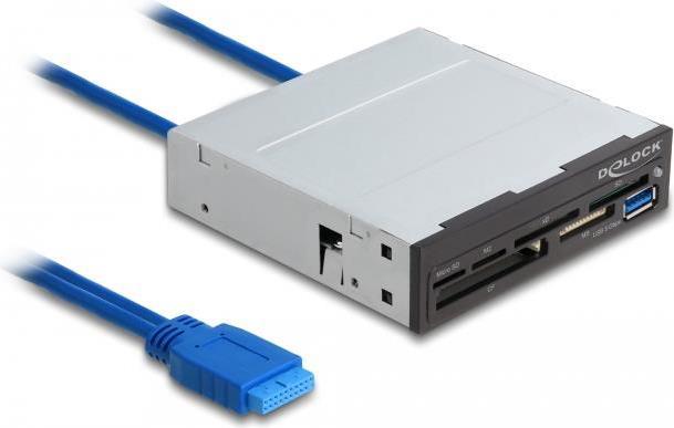 Delock Lettore di schede USB SuperSpeed da 35" 6 slot 1 x USB di tipo A femmina