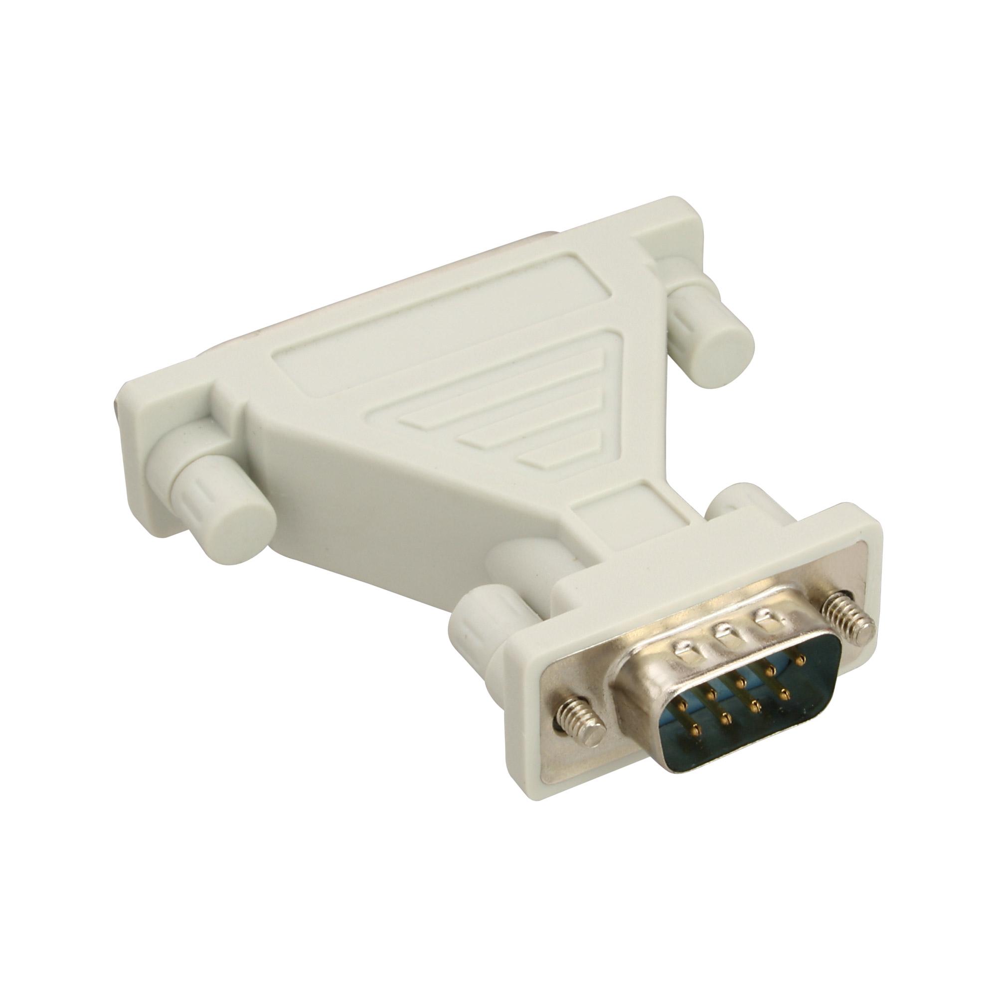 Adattatore InLineÂ® AT, da 25 poli Sub D Bu a 9 poli Sub D St (31249)