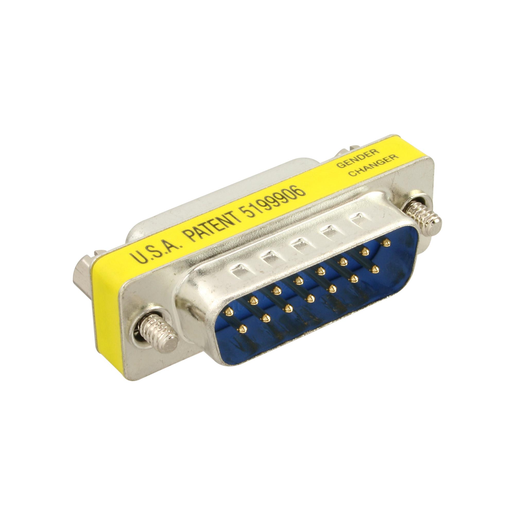 InLineÂ® mini cambio genere, 15 pin (gioco) maschio/femmina (47719)