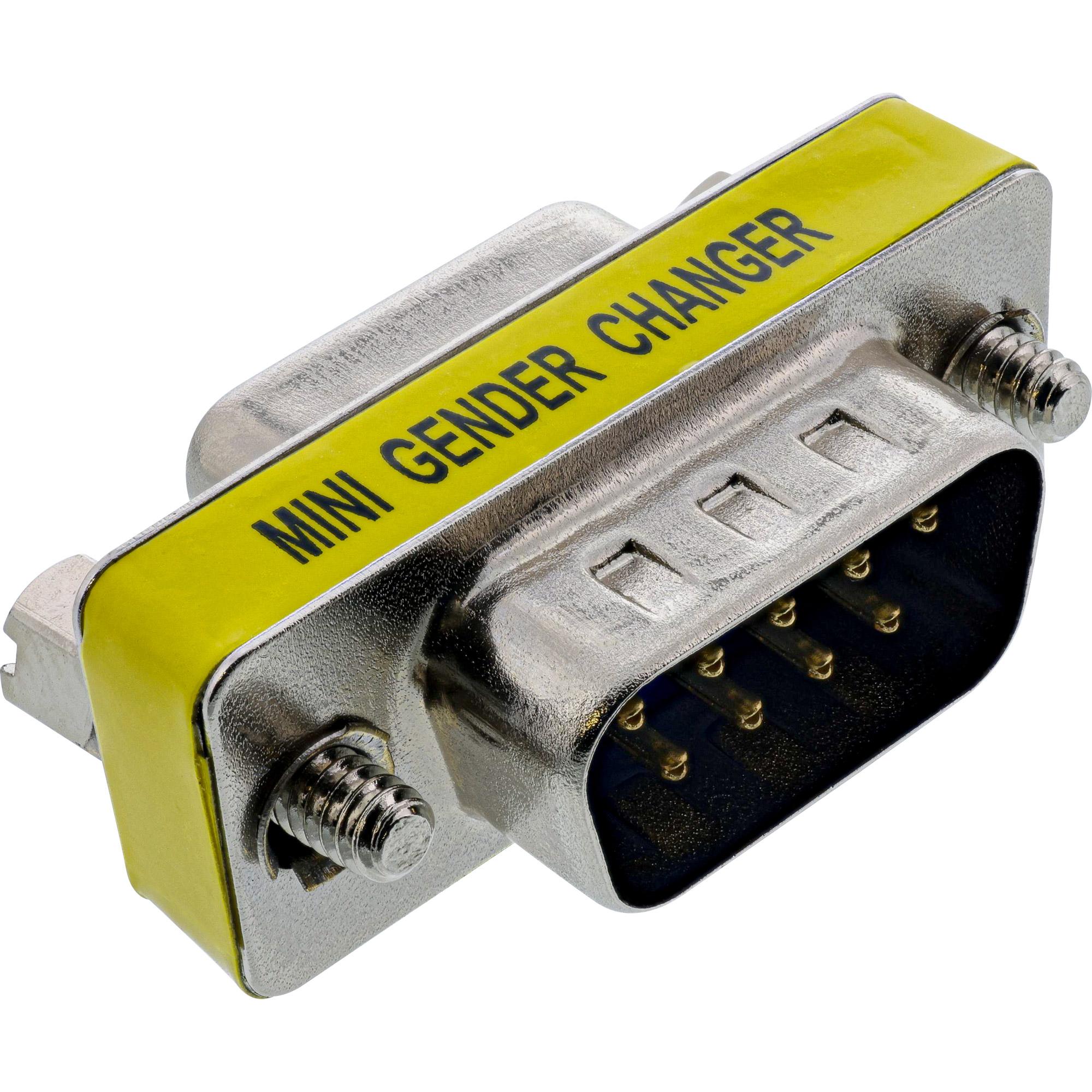 InLineÂ® mini commutatore di genere, 9 pin maschio/femmina (42214)