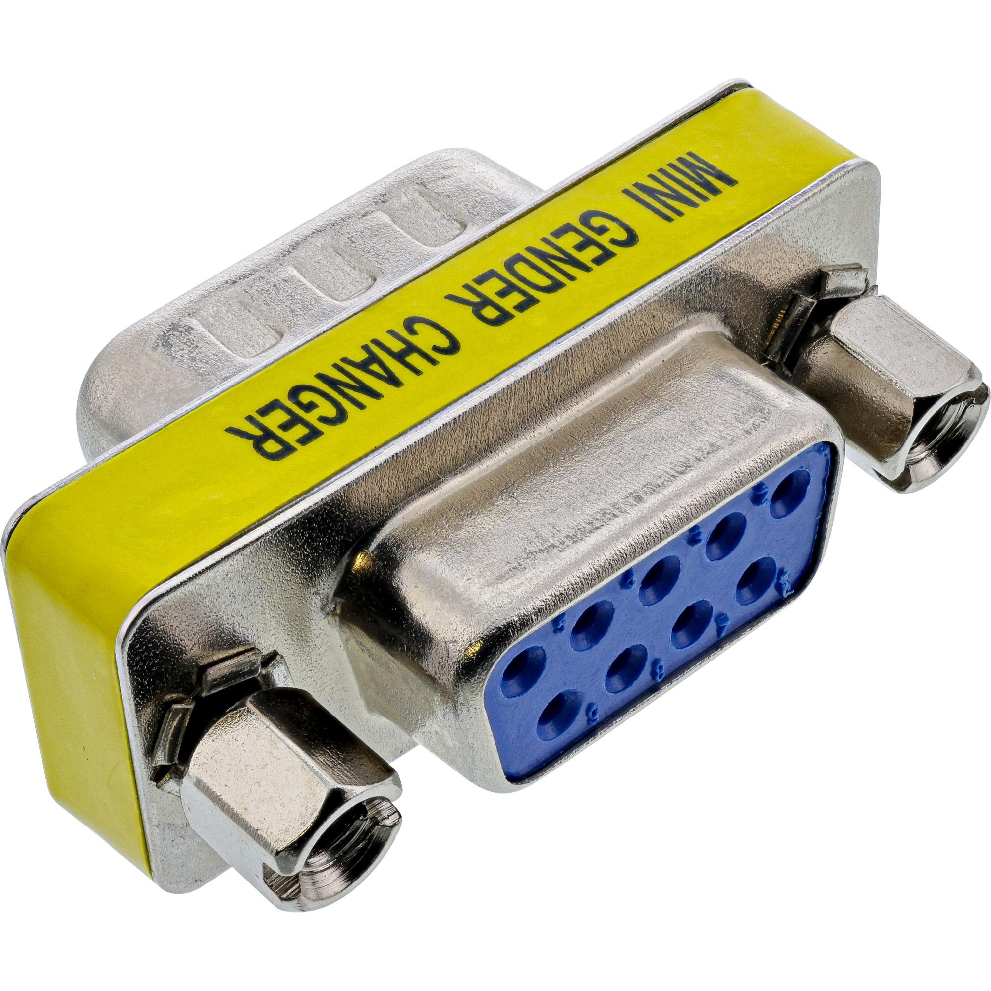 InLineÂ® mini commutatore di genere, 9 pin maschio/femmina (42214)