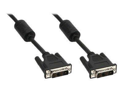 Cavo DVI-D in linea 5M, Digital 18+1 Plug / Plug, singolo collegamento, 2 ferrite, nero