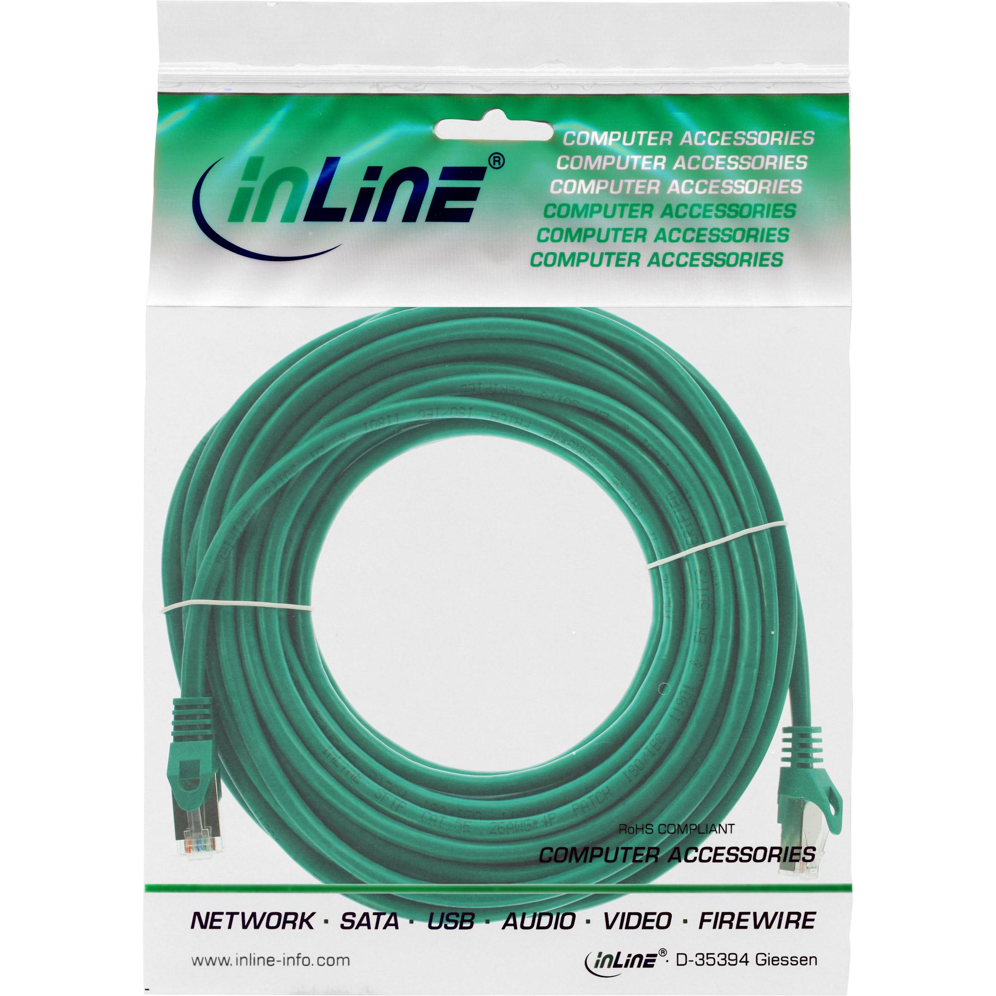 Cavo patch - SF-UTP - Cat.5e - verde - 7,5 m