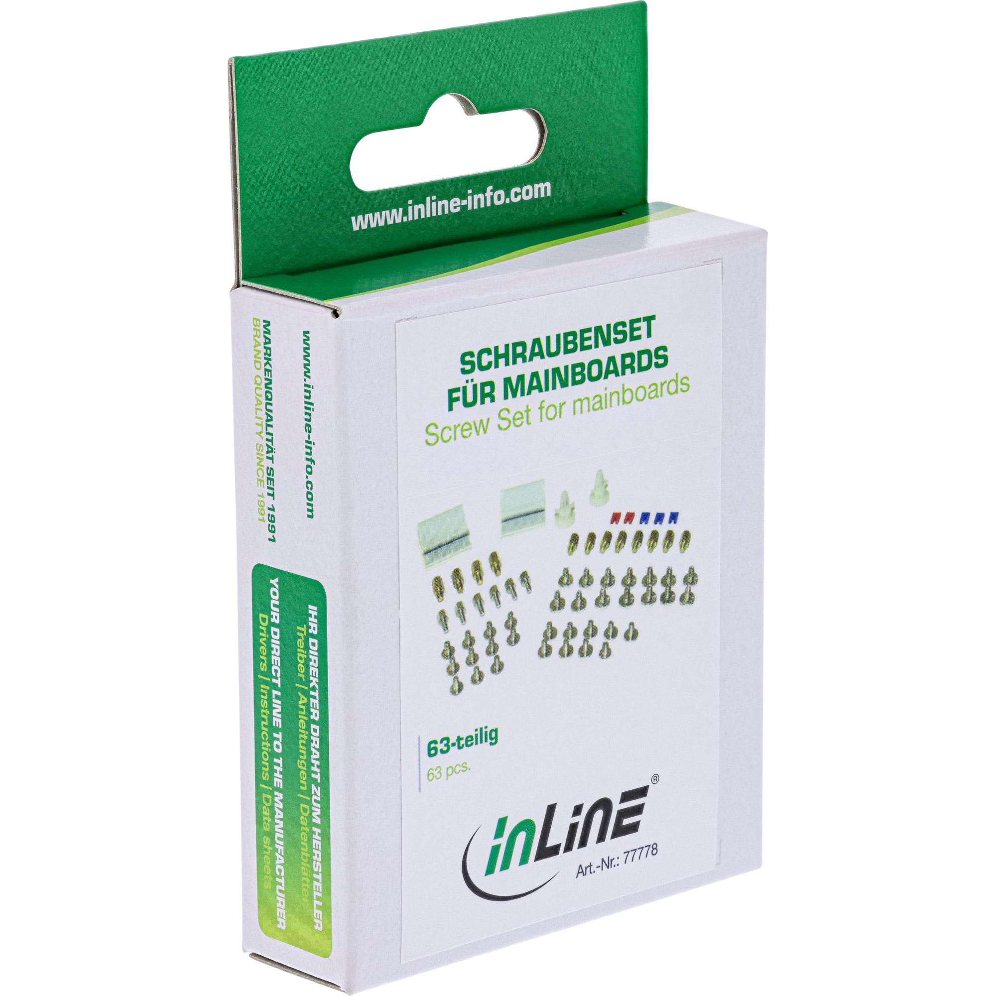 InLine - set di viti con ponticello clip adesiva (77778)