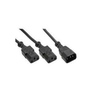 â€¢ Inline â€¢ 10A/250V â€¢ 3x0,75mmÂ² â€¢ schwarz â€¢ ErmÃ¶glicht den AnschluÃŸ von 2 GerÃ¤ten an