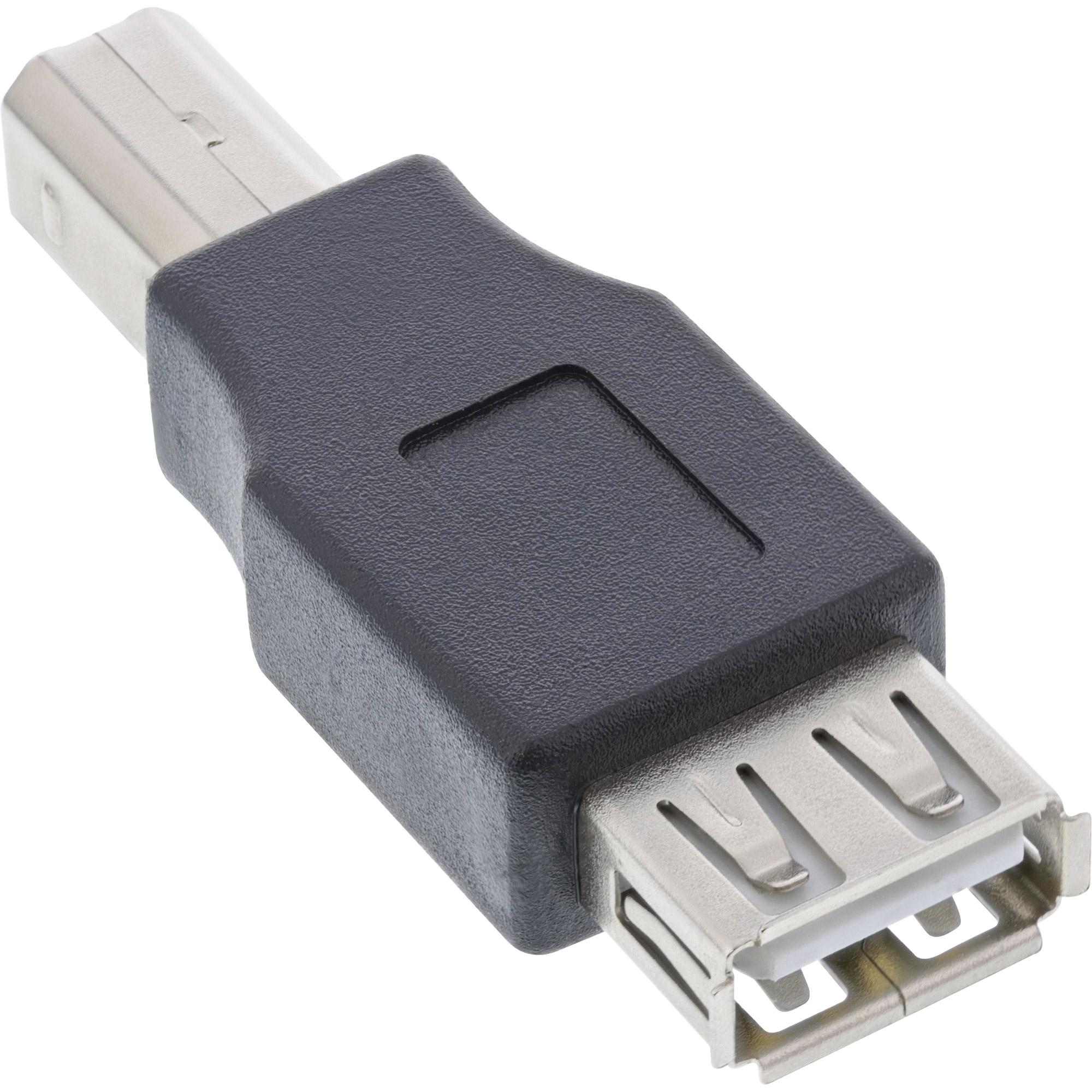 InLine Adattatore USB 2.0 A femmina / B maschio