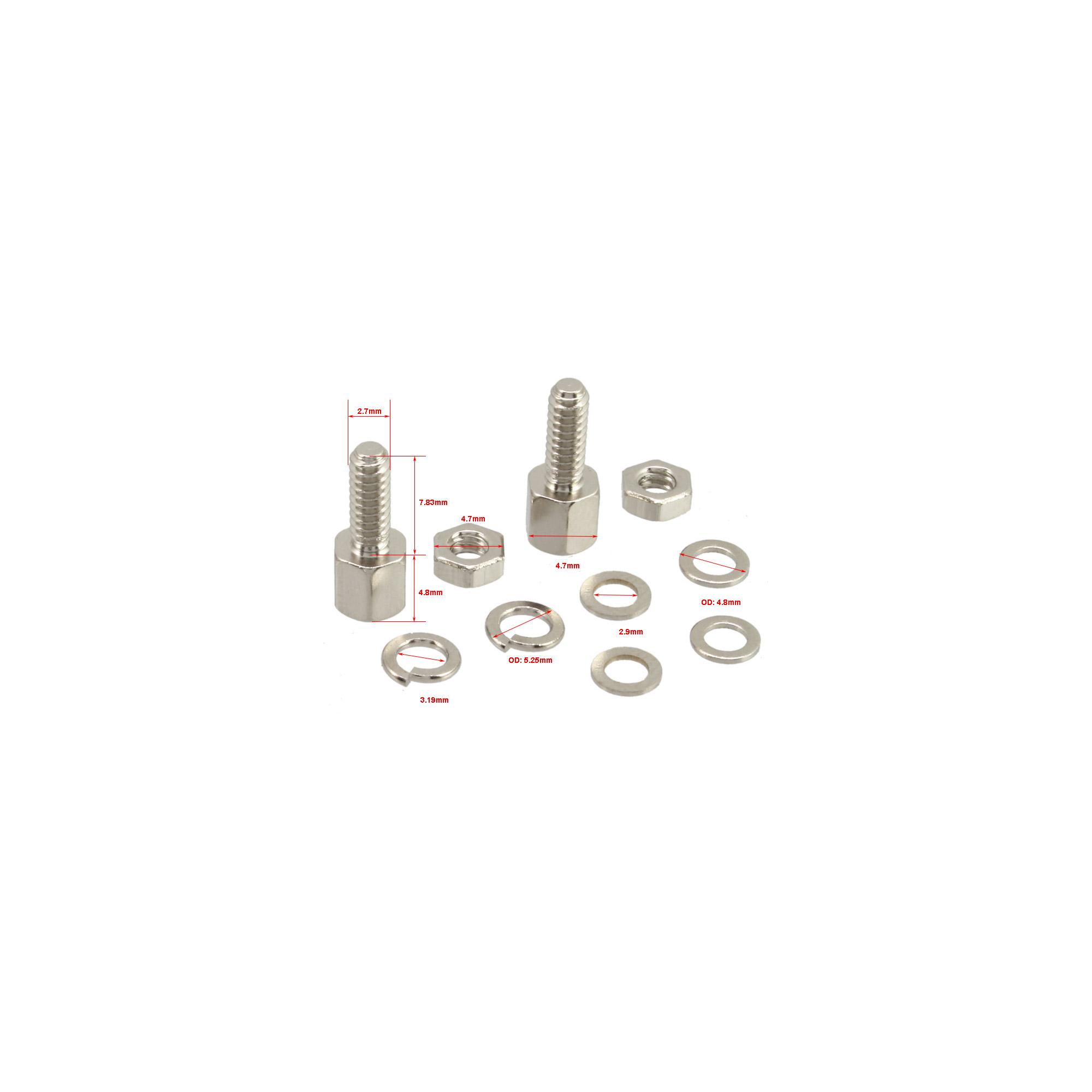 Set di viti InLine (set di fissaggio SUB-D) 10 pezzi (77776)