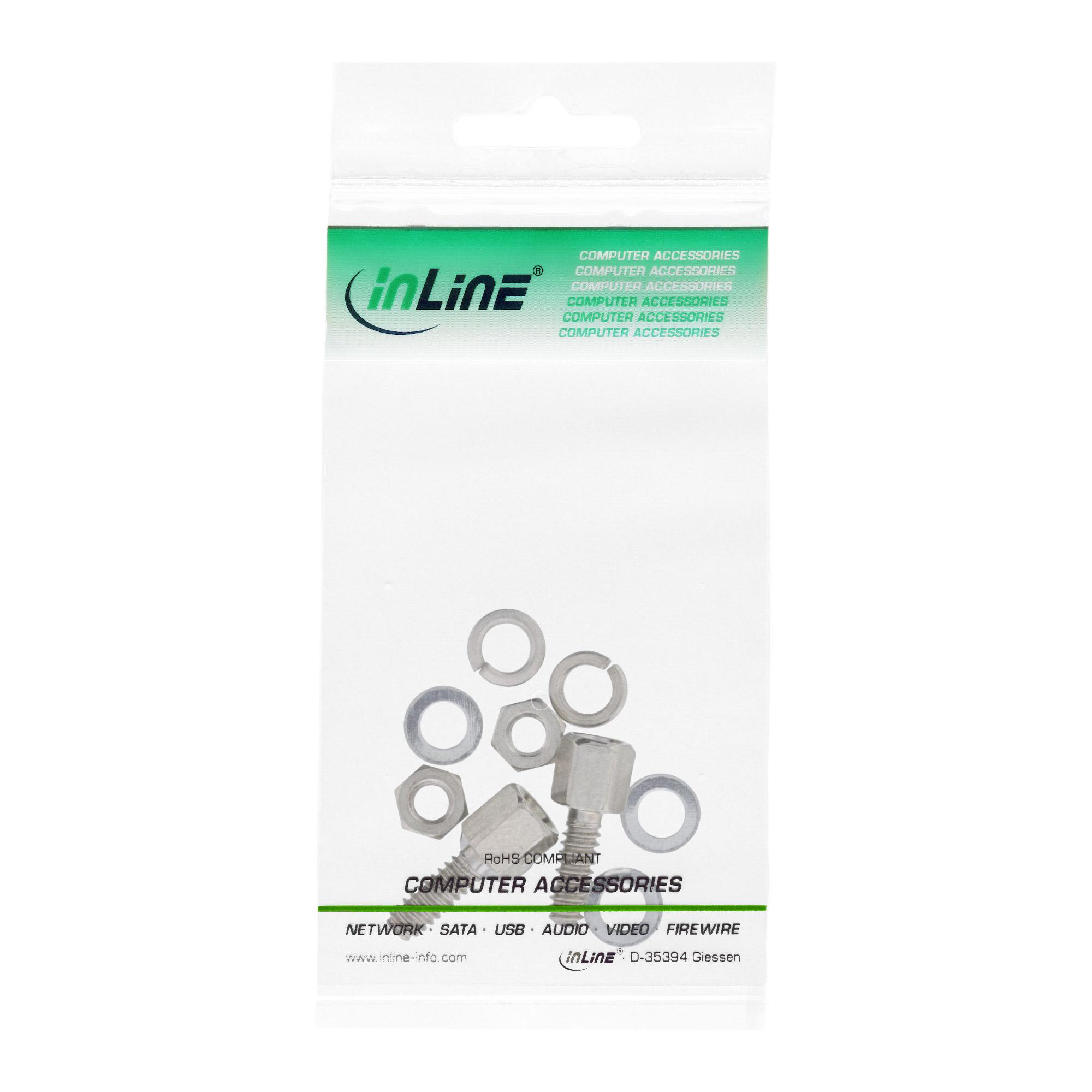 Set di viti InLine (set di fissaggio SUB-D) 10 pezzi (77776)