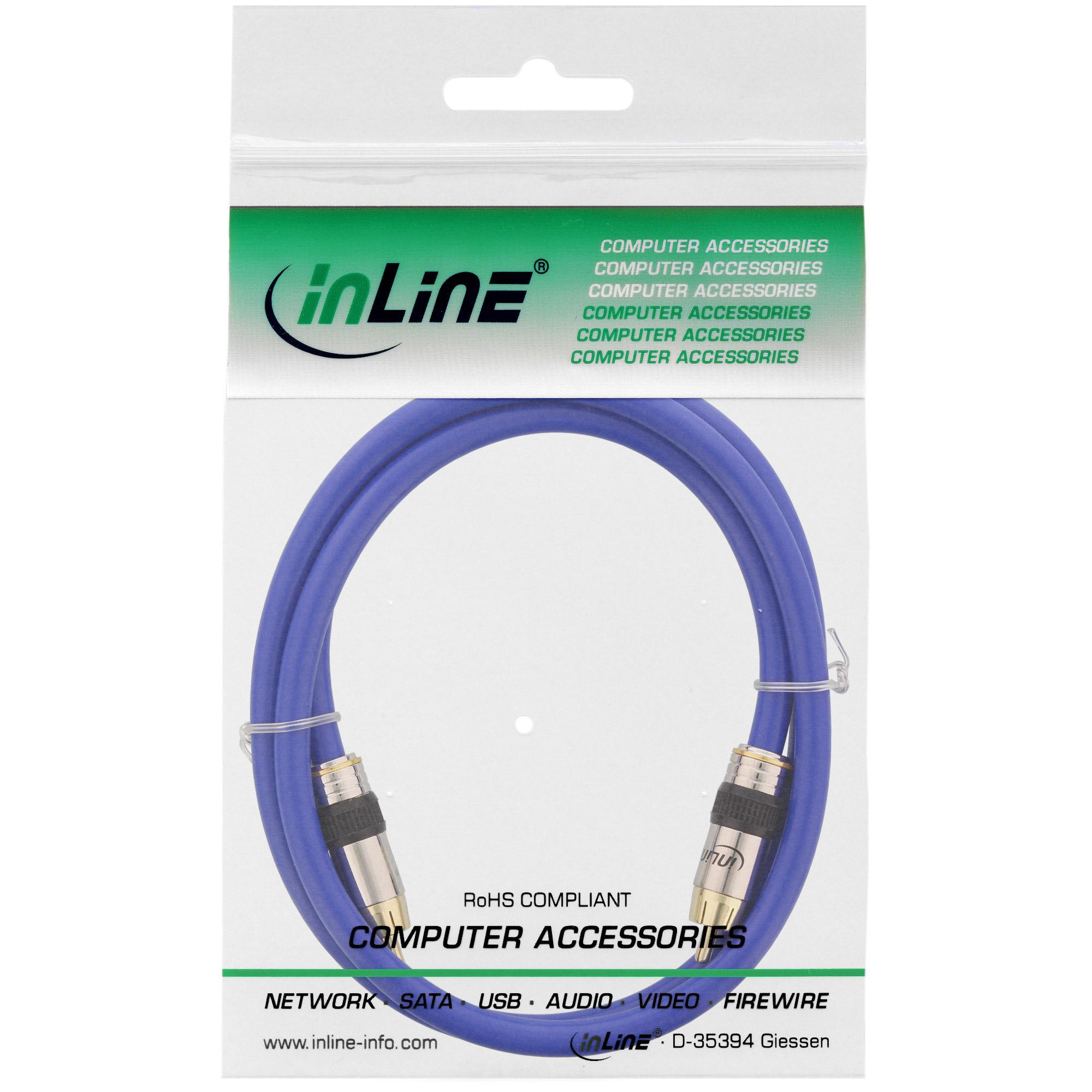 Cavo Cinch VIDEO digitale AUDIO - PREMIUM - 1x Cinch St - St - 0,5 m