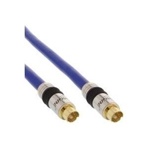 Cavo S-VHS - PREMIUM - spinotti dorati - mini DIN ST 4 poli - ST - 15m