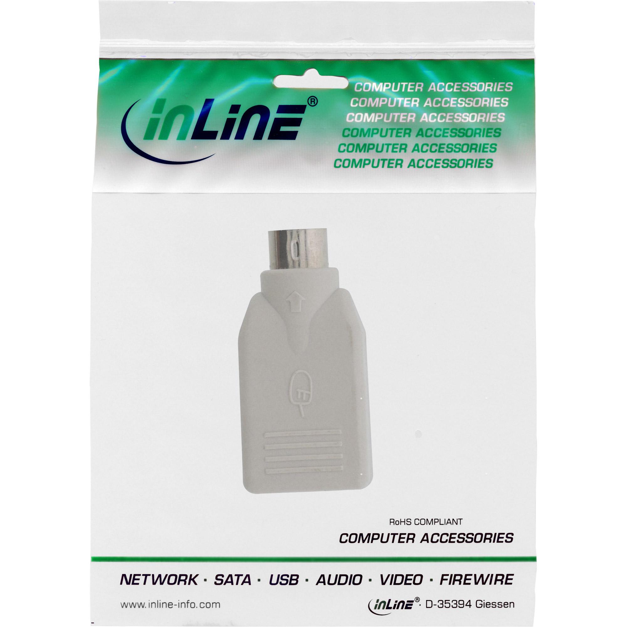 Adattatore in linea da PS/2 a USB 2.0 (33103)