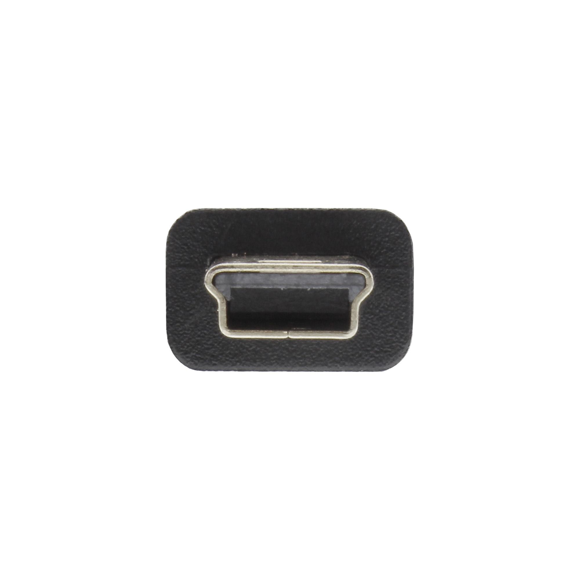 Cavo mini USB 2.0 - USB A ST a Mini-B ST a 5 pin - nero - 1 m