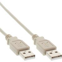 Cavo USB 2.0 - da A ad A - beige - 0,5 m