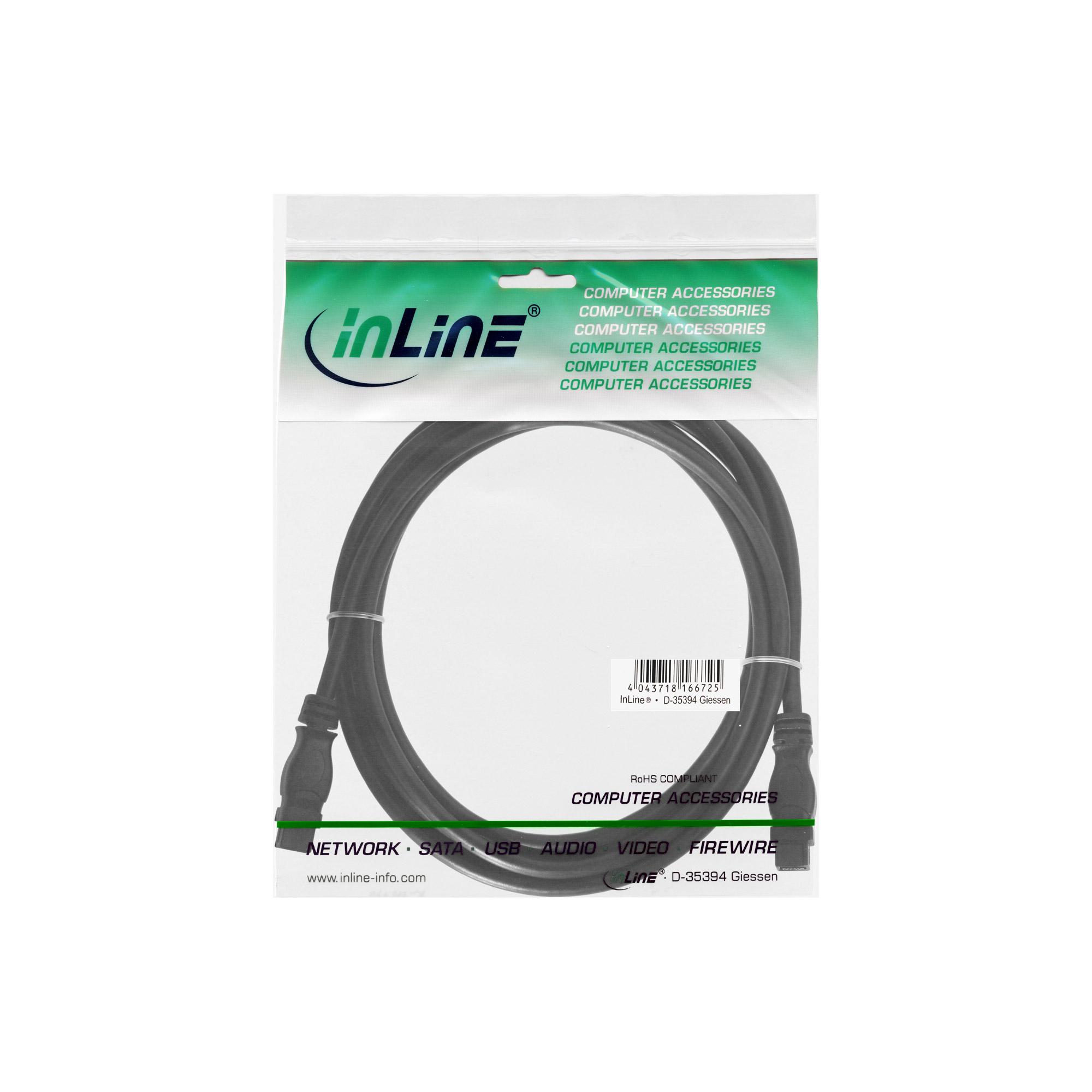 Cavo InLine IEEE1394b 9 pin/pz. - 9 pin/pz. 30 mt nero (39903)