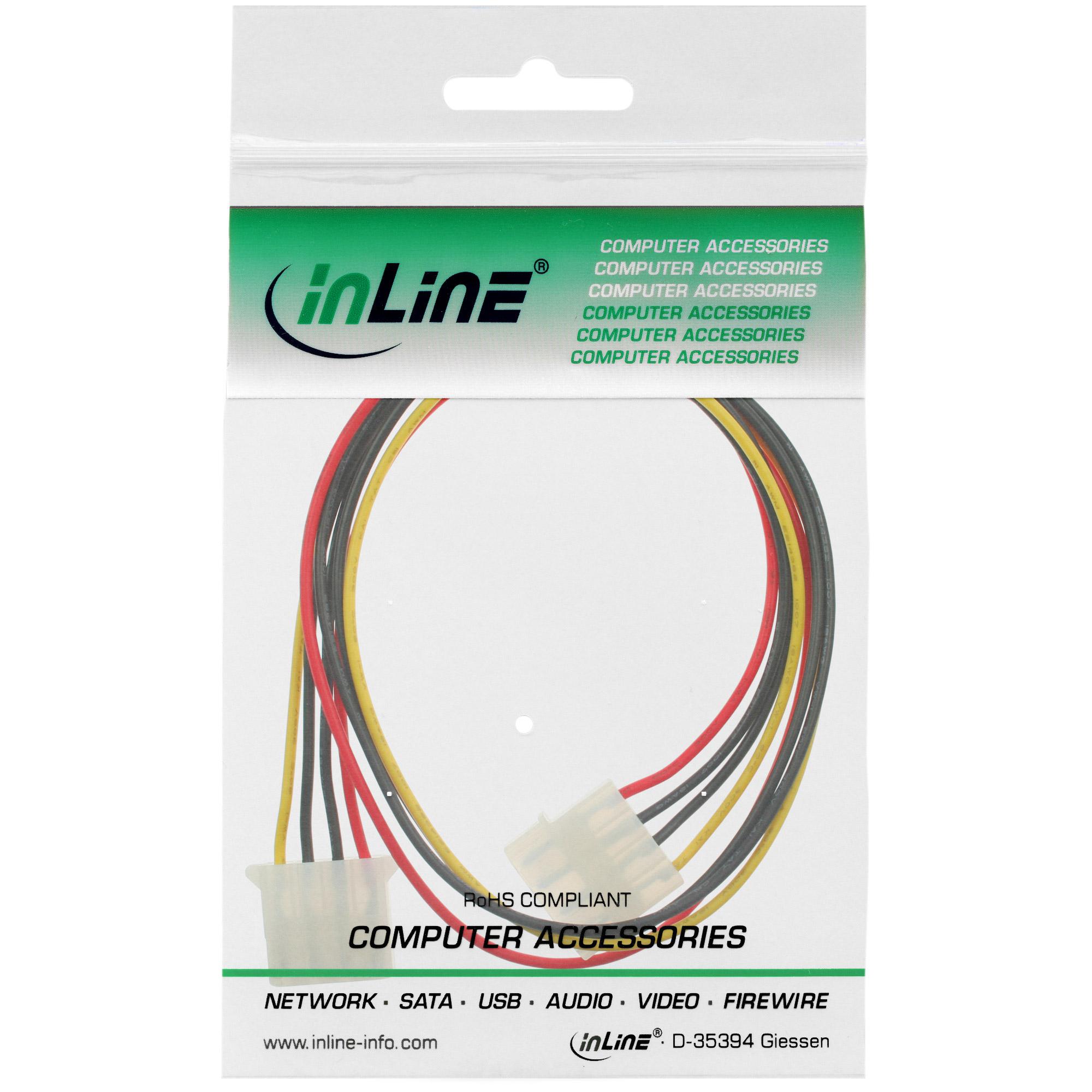 Inline - cavo di alimentazione - alimentazione interna 4 -pin (w) - alimentazione interna 4 -pin (m) - 30 cm (29650)