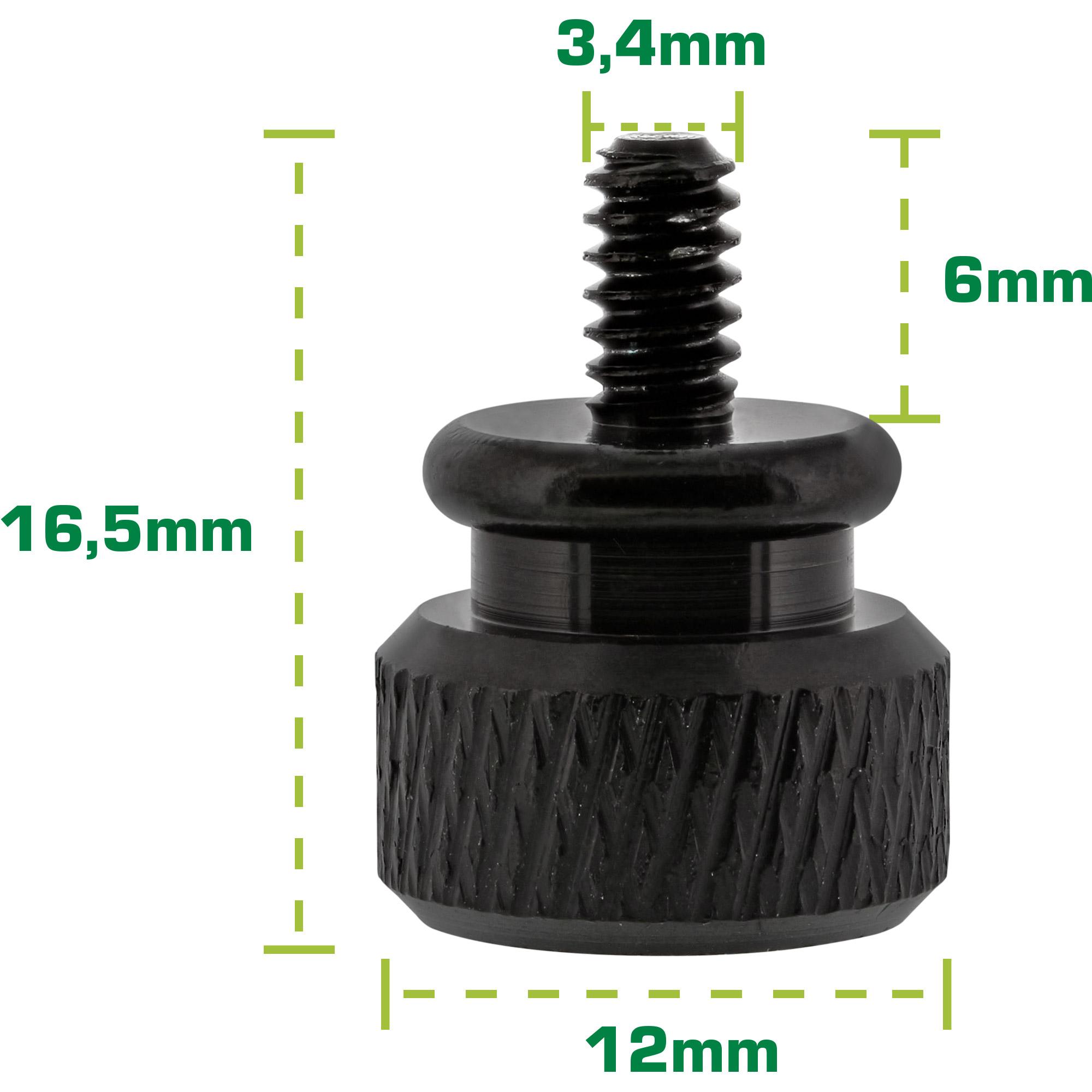 InLine Viti PC Case apertura / chiusura manuale nero 10pz
