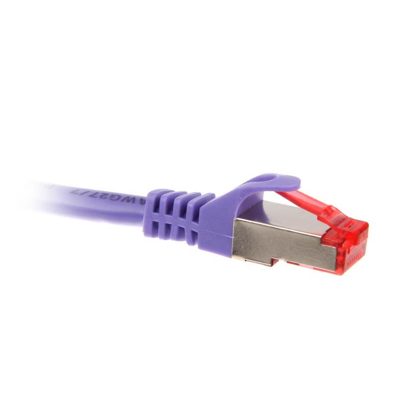 Cavo patch - S-FTP PiMf - Cat.6 - 250 MHz - PVC - rame - viola - 0,5 m