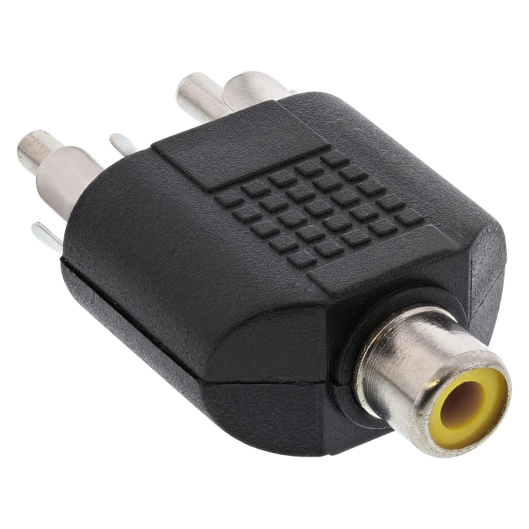 Adattatore audio InLineÂ®, presa RCA su 2 connettori RCA (99311)