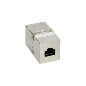 Accoppiatore cavo patch Cat.6 - 2x prese RJ45 - schermato