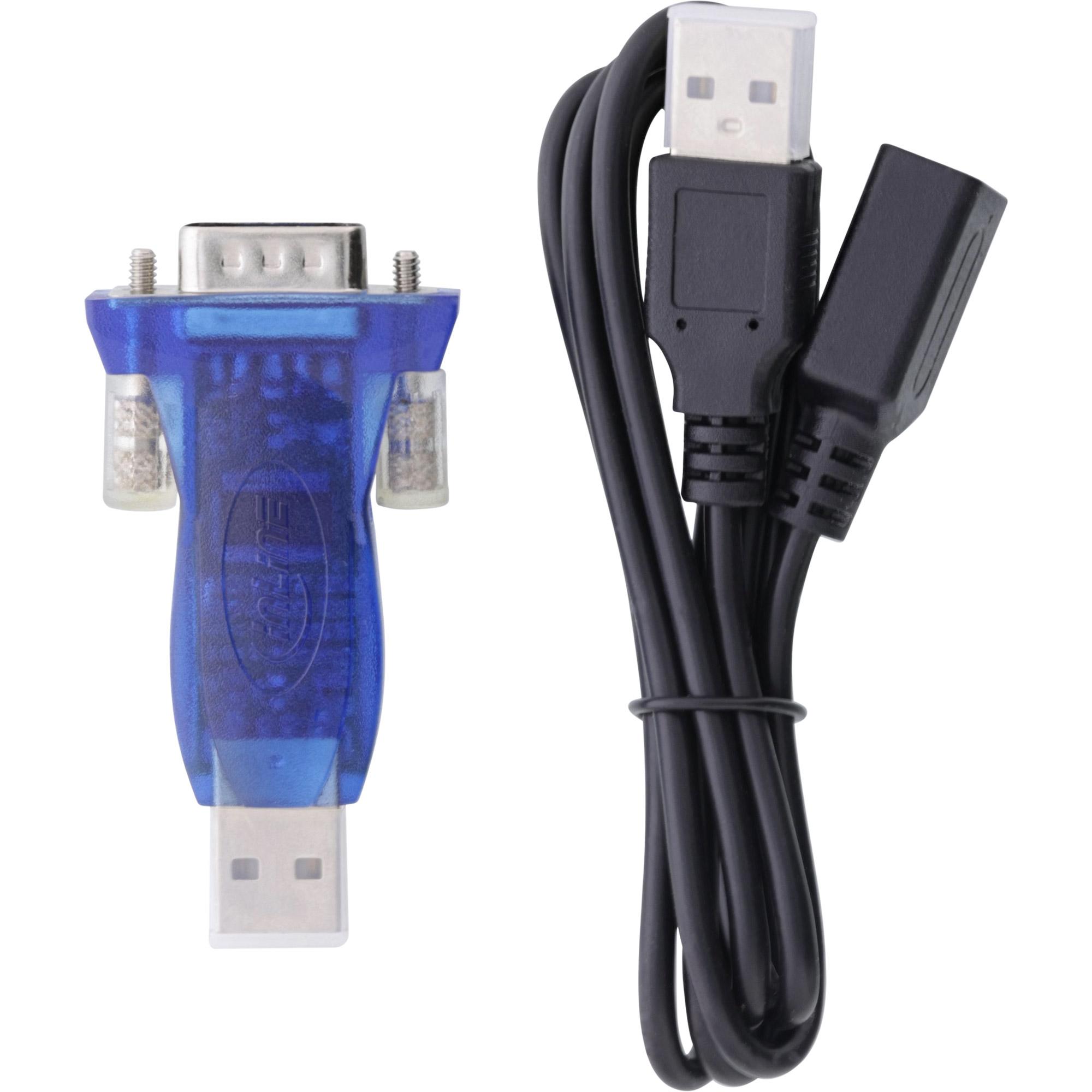 Adattatore da USB a seriale - ST A a 9pin Sub D ST - con estensione USB 0,8 â€‹â€‹m