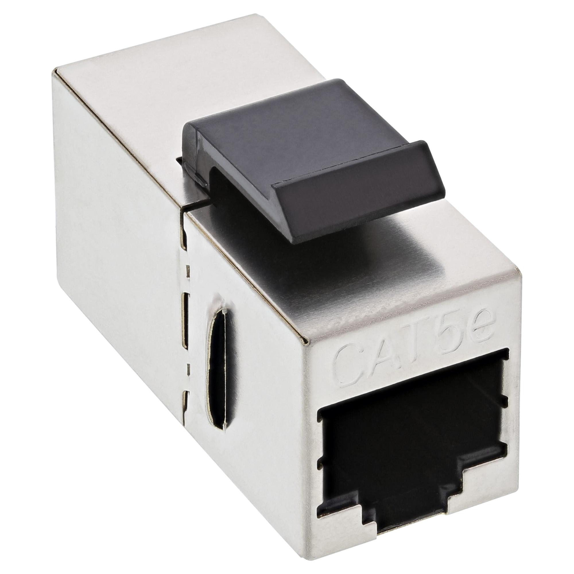 Inline Keystone RJ45 Insert Socket / Socket Insert, Snap-in, Cat.5E