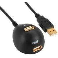 Eliminazione inline USB 2.0 ST/BU Tipo A Black con supporto 2M (34652))