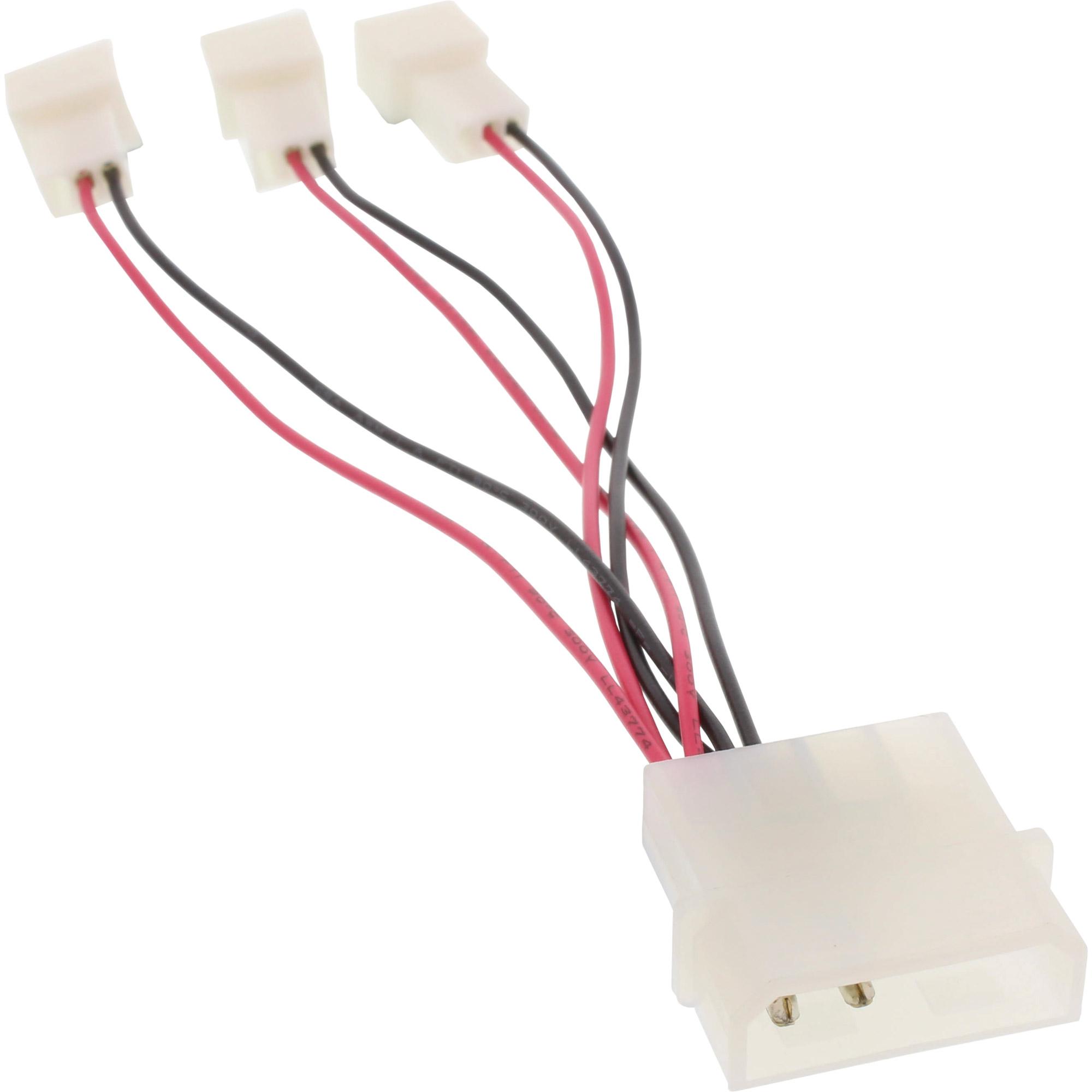 Cavo adattatore ventola - da 12 V a 5 V - per 3 ventole