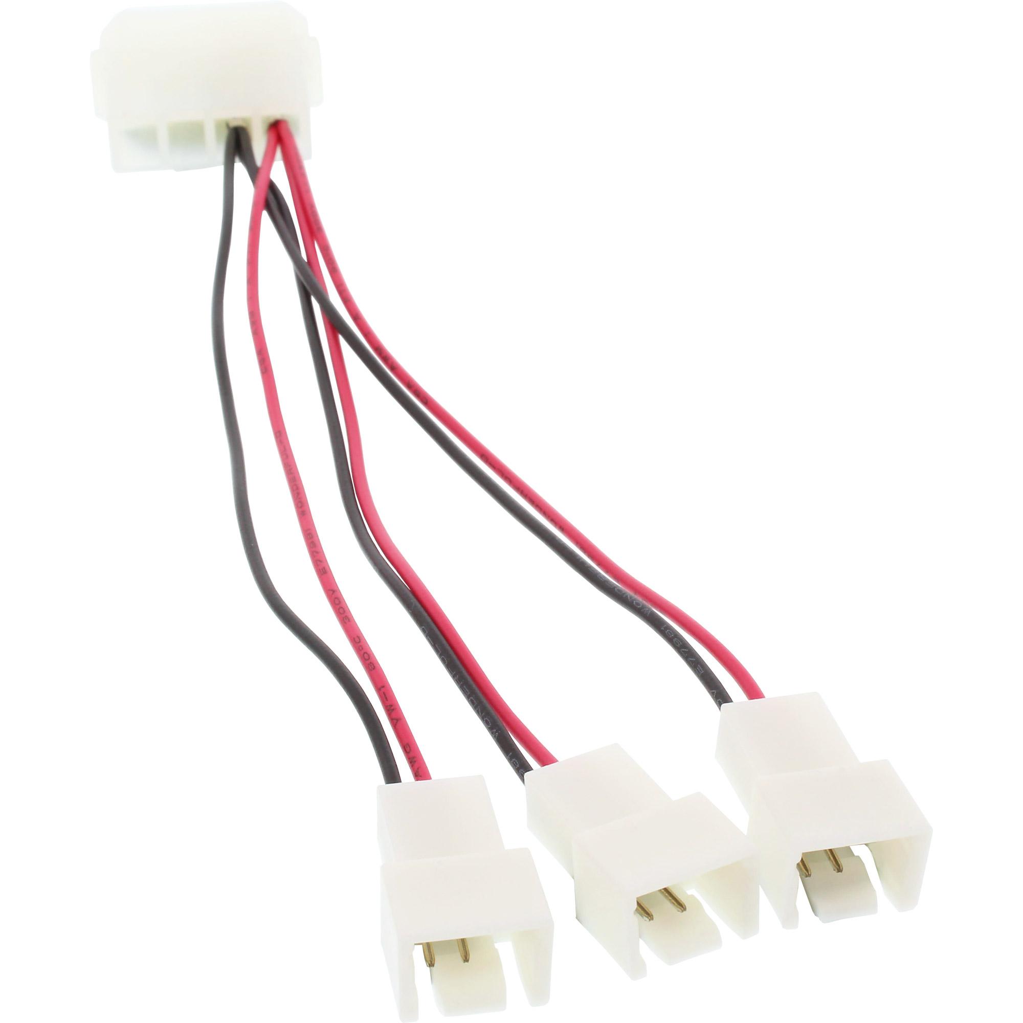 Cavo adattatore ventola - da 12 V a 5 V - per 3 ventole