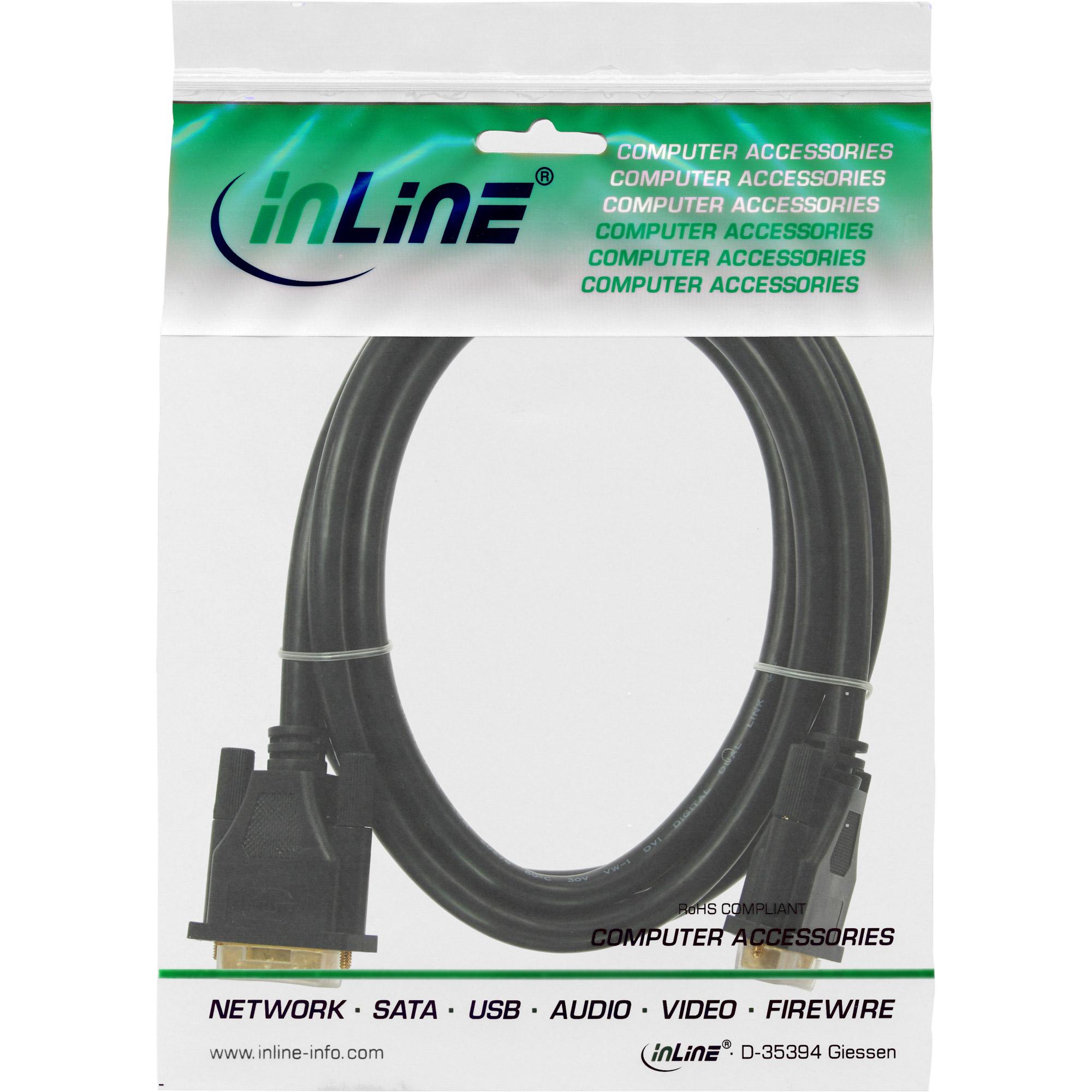 Cavo di collegamento DVI-D Premium - digitale 24+1 ST - ST - Dual Link - 2m