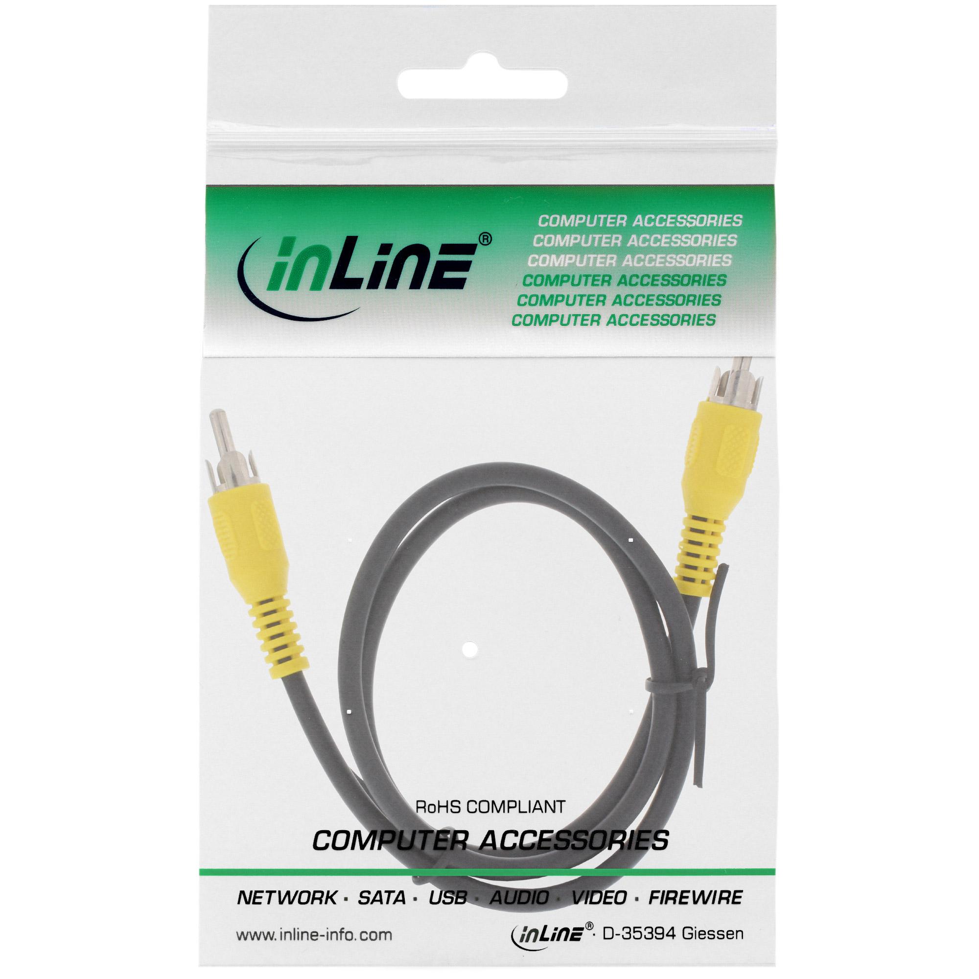 Cavo Cinch - Video - 1x Spina RCA - Spina - Spina colore giallo - 5m