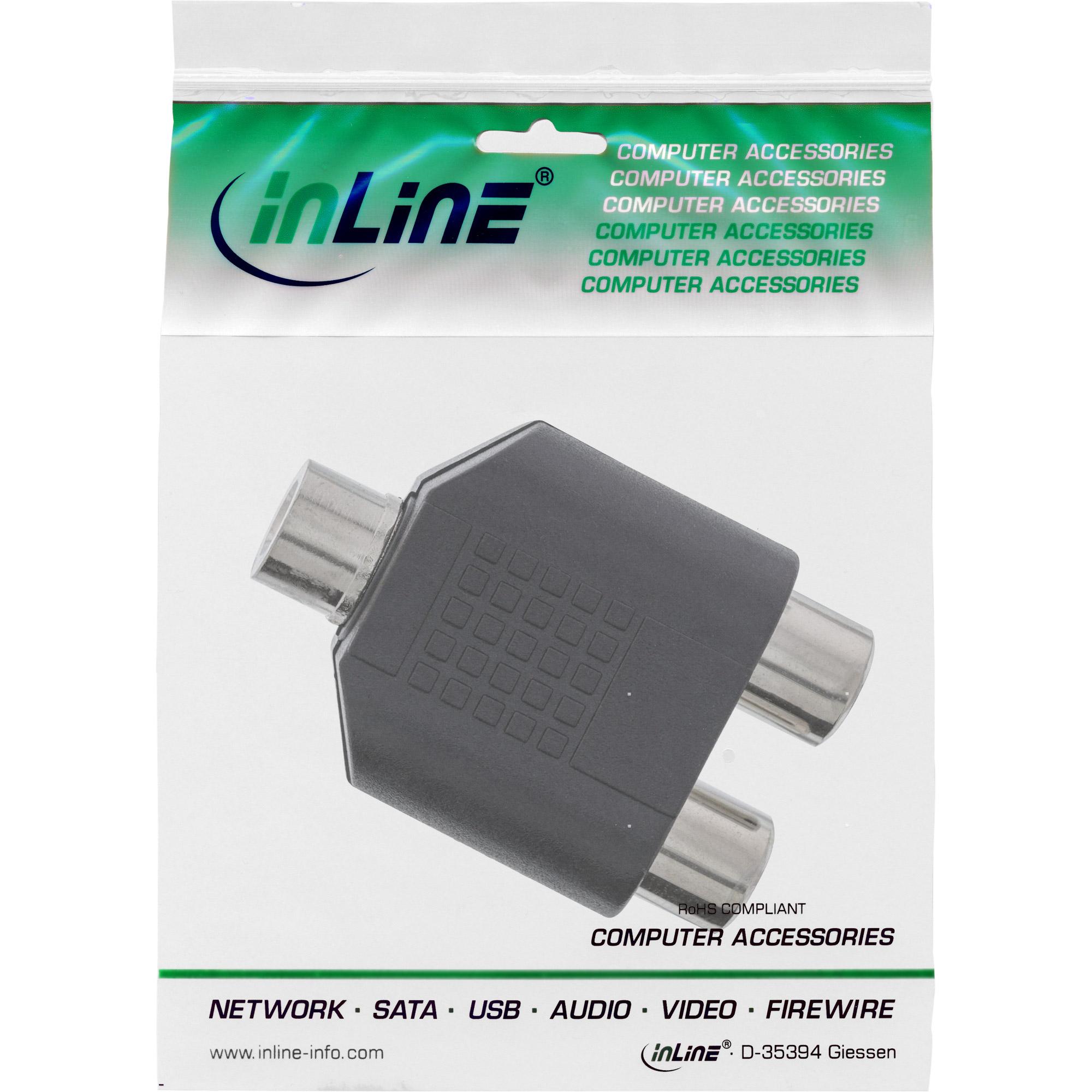 INLINE - Adattatore audio - RCA (W) - Mini-telefono 3,5 mm (M)