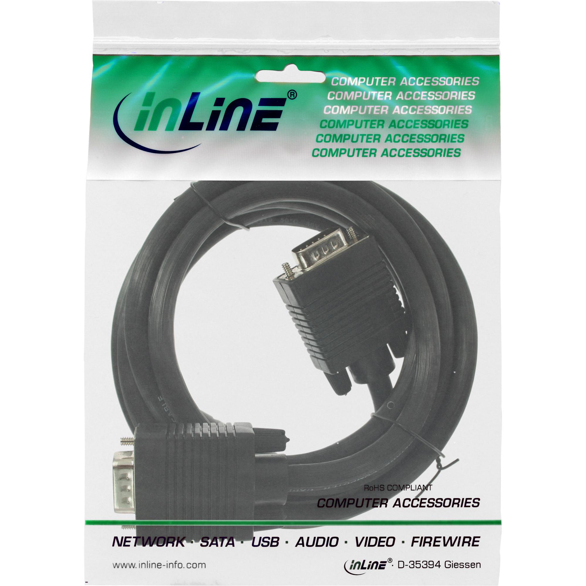 Cavo S-VGA - 15pin HD maschio - maschio - nero - 3m