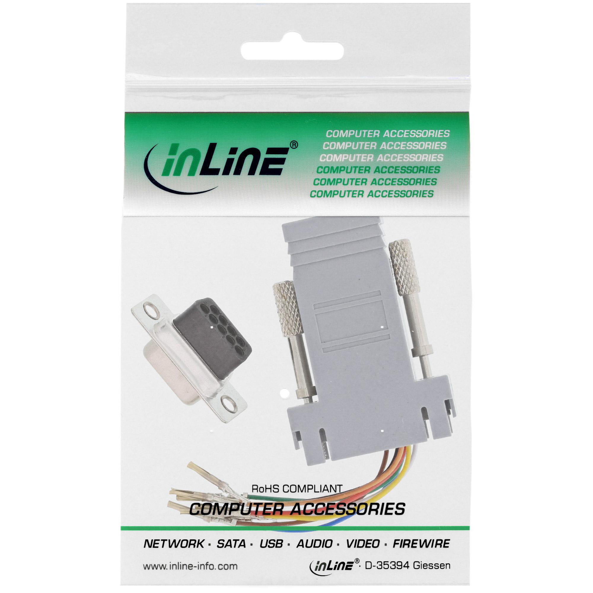 Adattatore: presa Sub D a 9 pin su presa RJ45