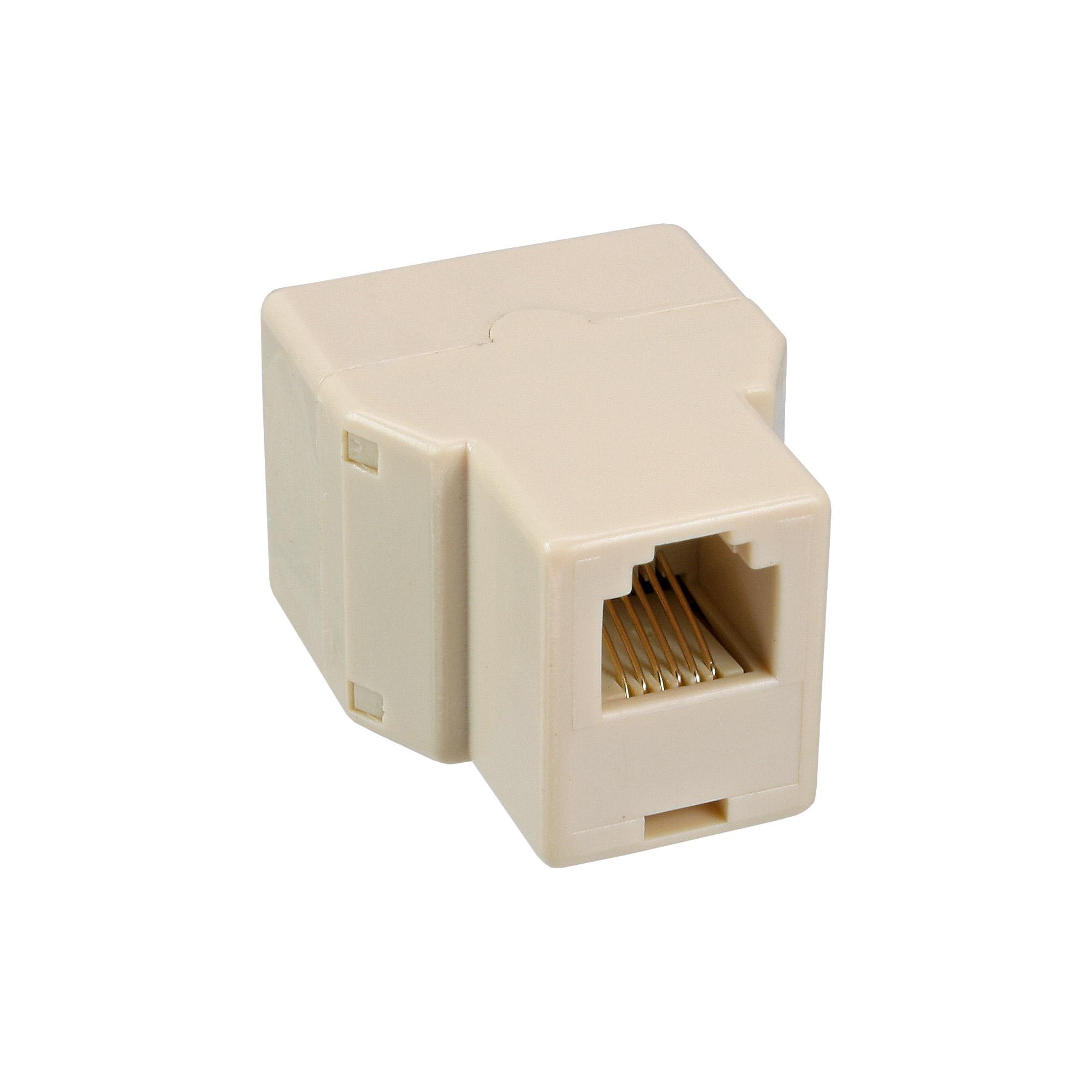 Distributore modulare in linea, presa 1x RJ12 alla presa 2x RJ12