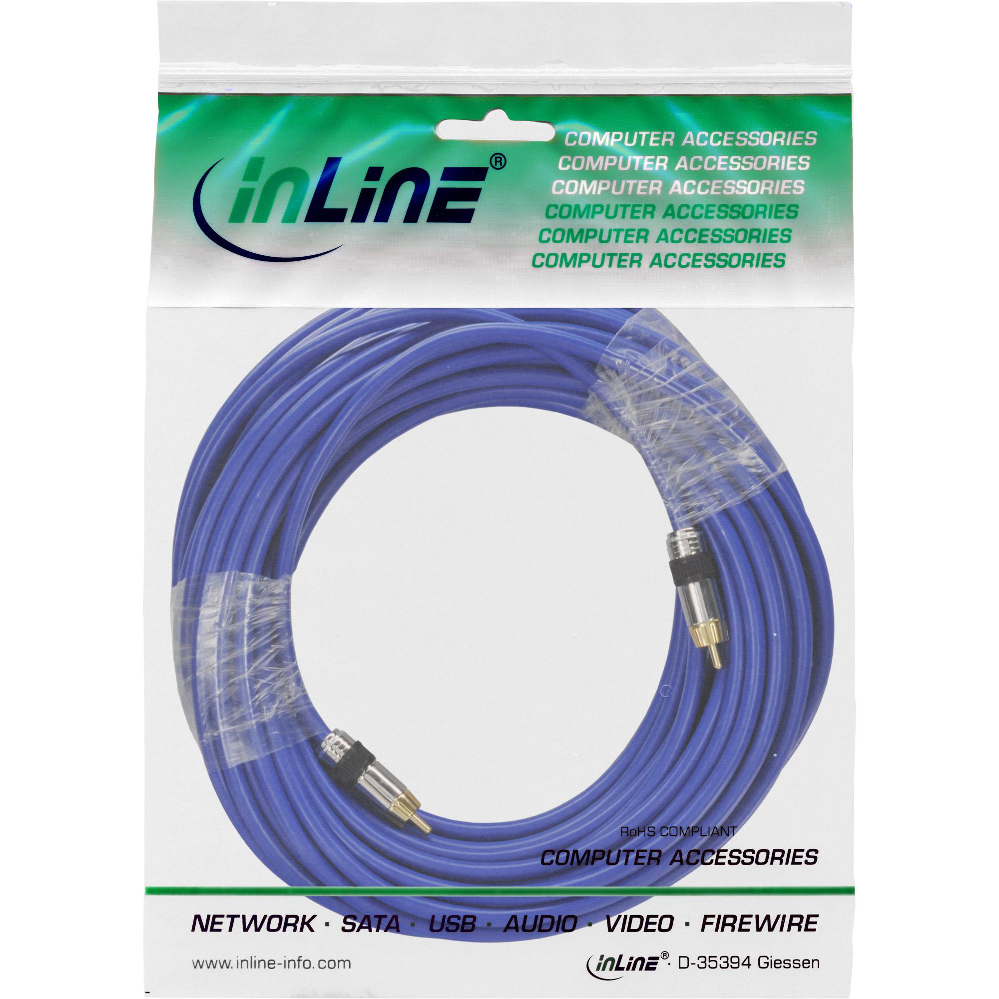 Cavo Cinch AUDIO - PREMIUM - 1x spina Cinch - spina - 10 m