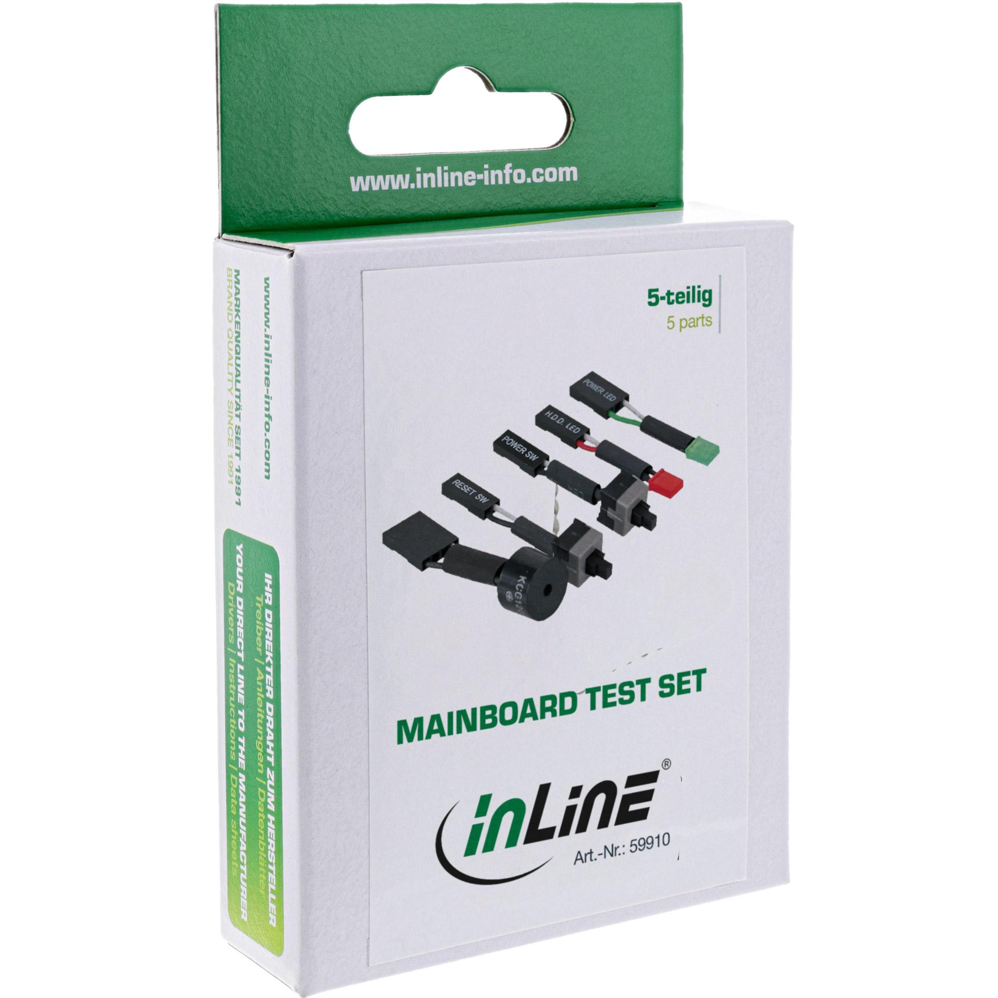 Set test scheda madre InLine 5 pezzi (59910)