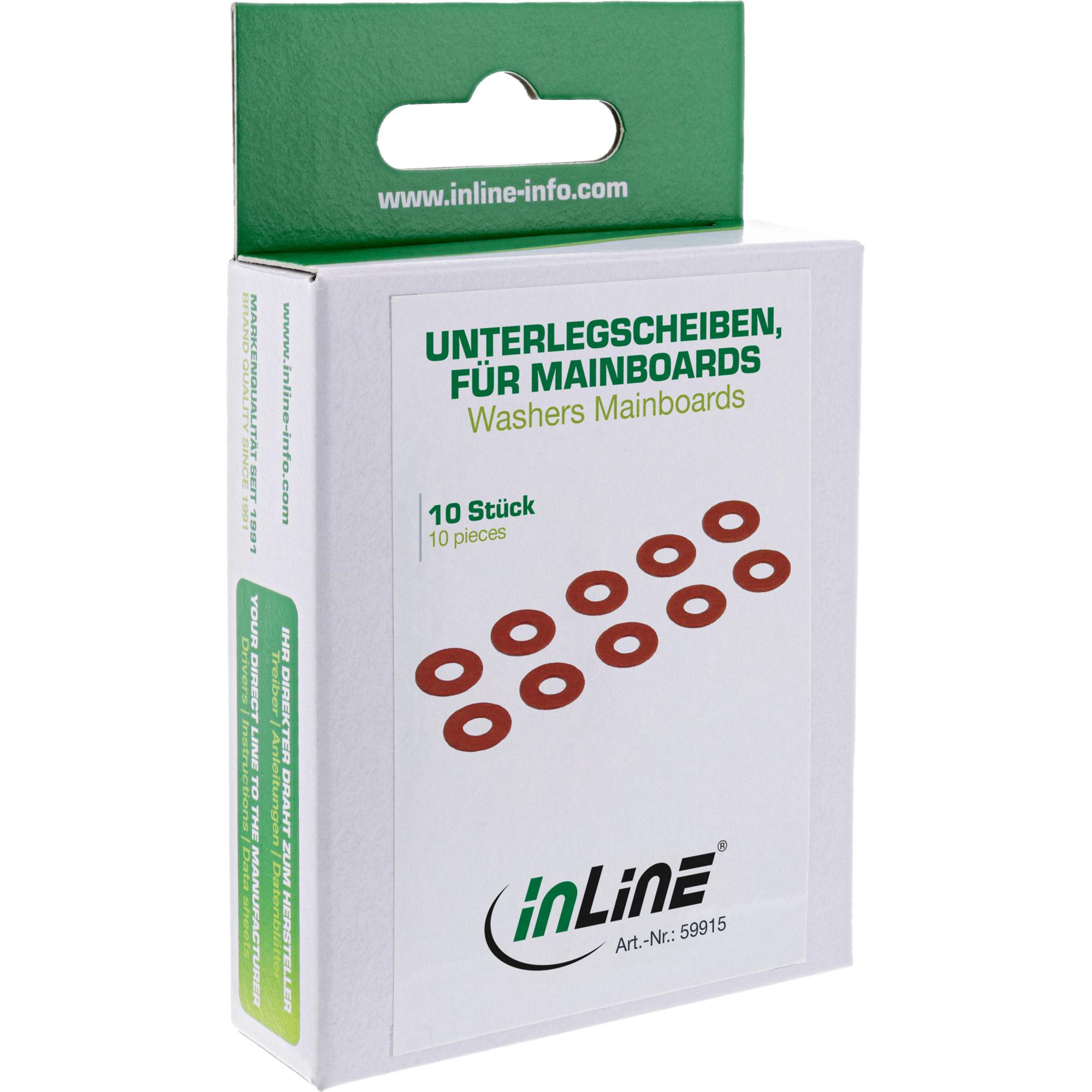 InLine Rondelle disaccoppiamento antivibrazione Mainboard 10pz