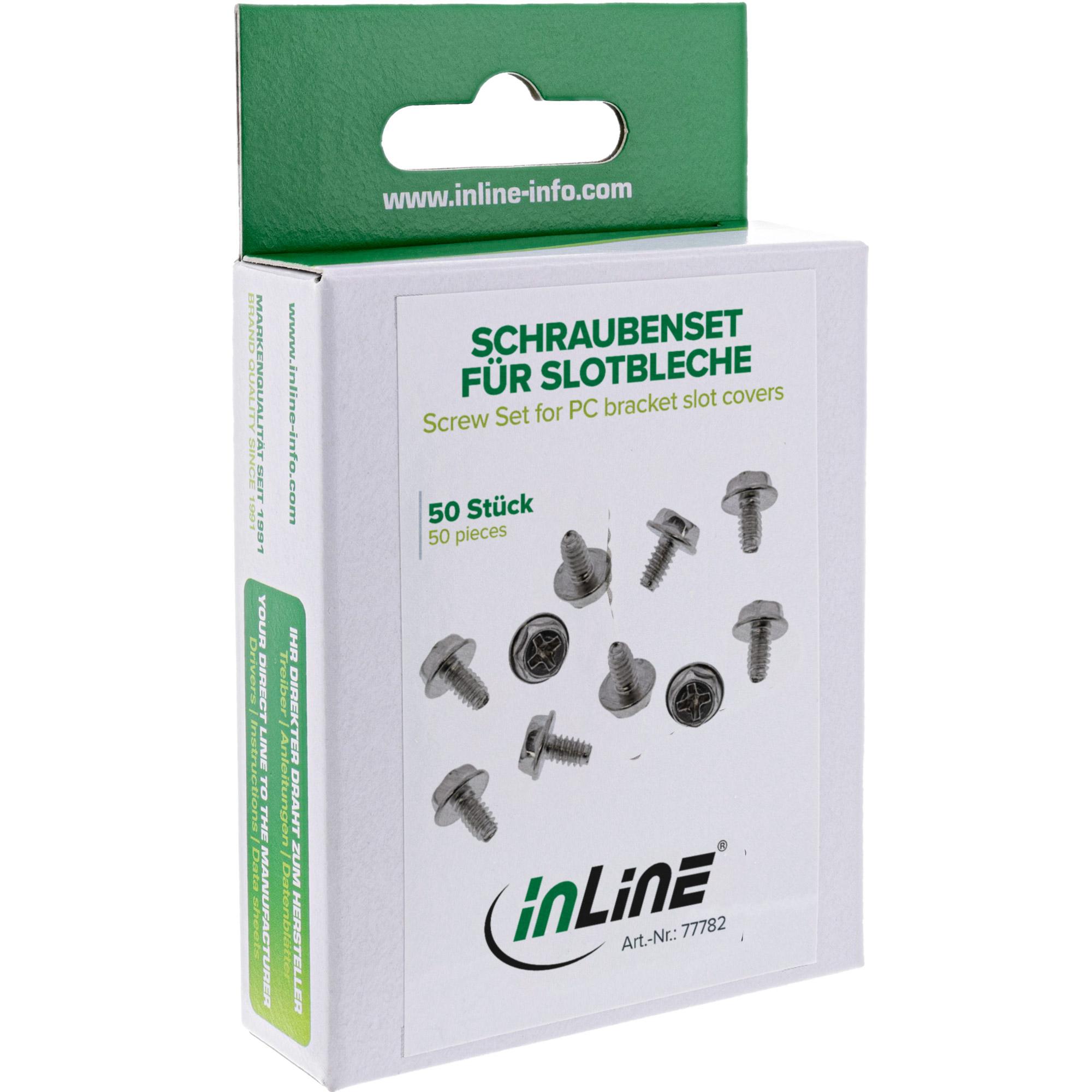 Set di viti InLine per staffe a fessura 50 pezzi (77782)
