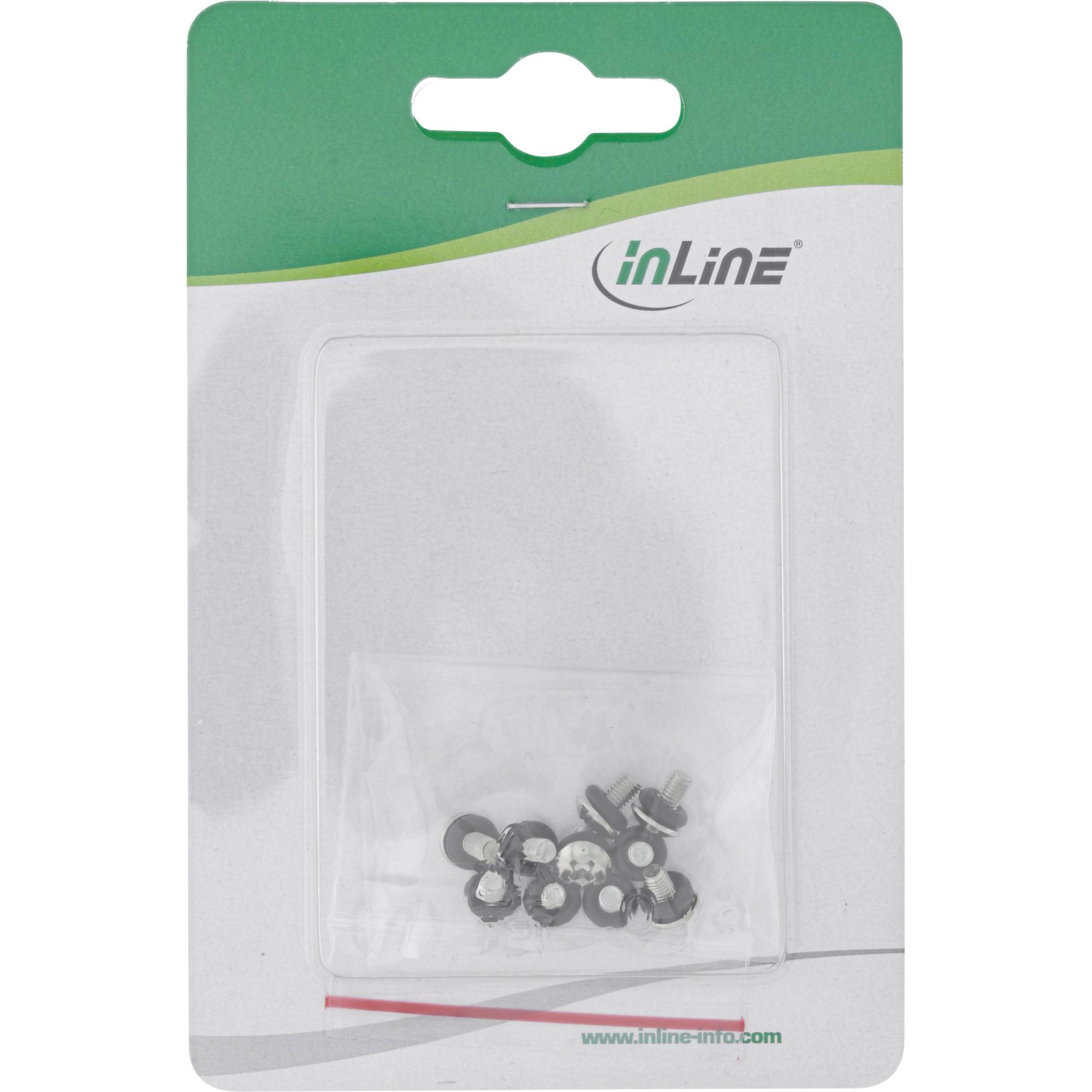 Set di viti in linea 77784m - set a vite per le venerature con rondelle di gomma filo metrico da 10 parti - M3X5mm (77784M)