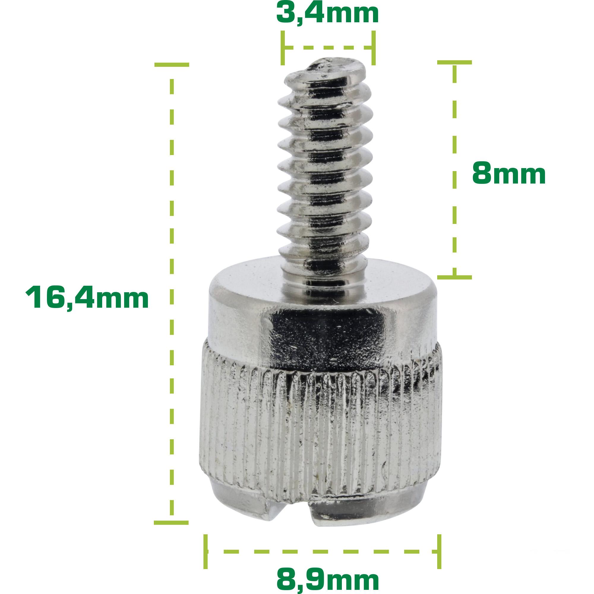 InLine Viti PC Case apertura / chiusura manuale argento 6pz