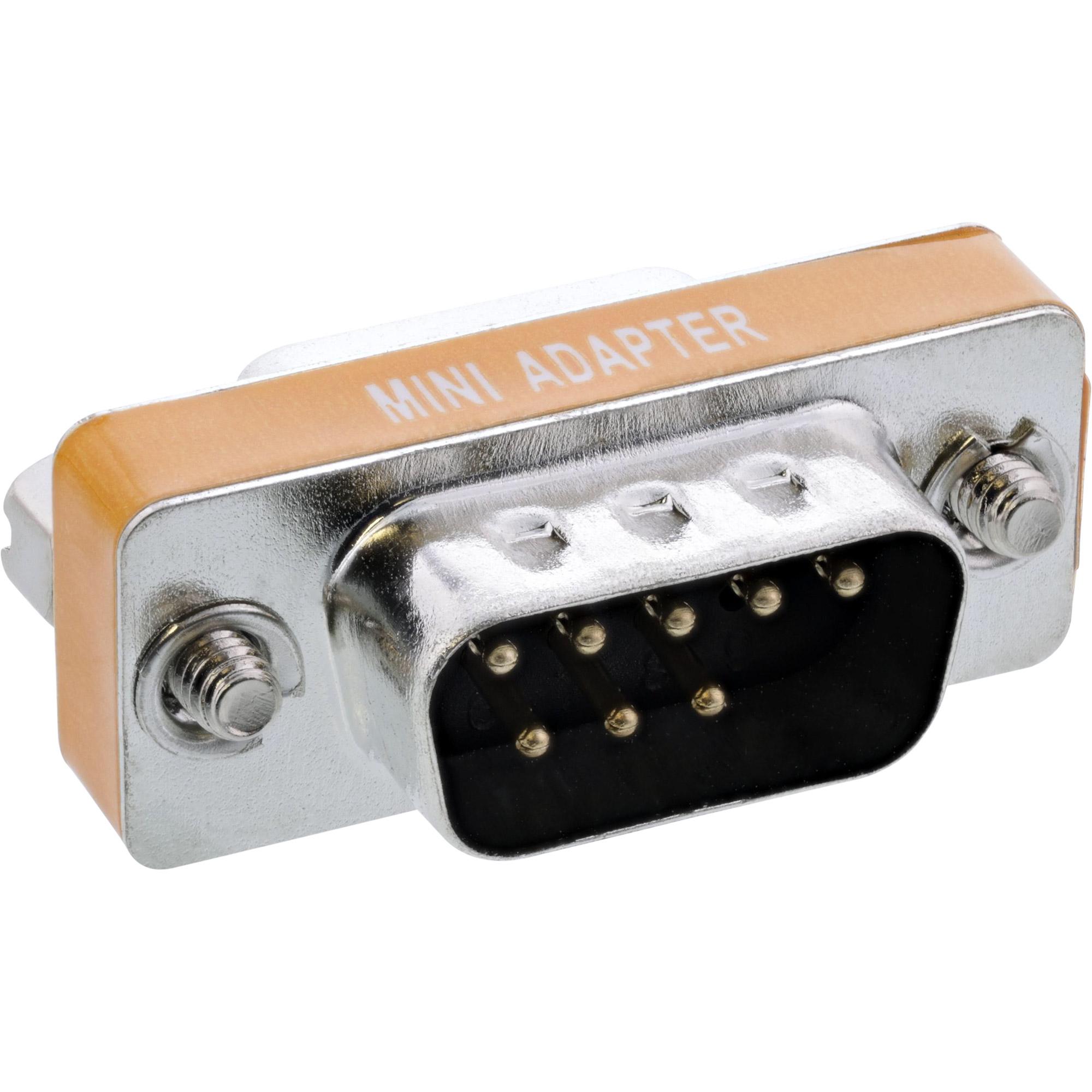 Adattatore null modem InLineÂ®, 9 pin maschio/femmina, sfuso (31437)