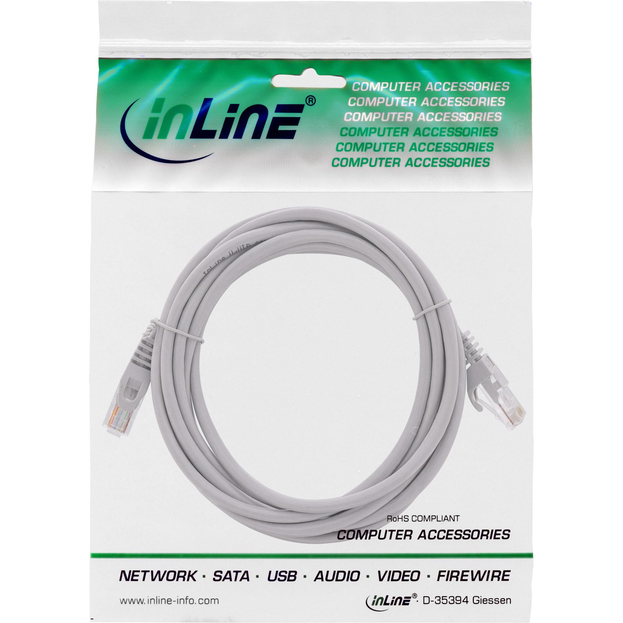 InLine Cavo Rete Lan U/UTP Cat.5e 05m Patch Ethernet PVC CU (100% rame)