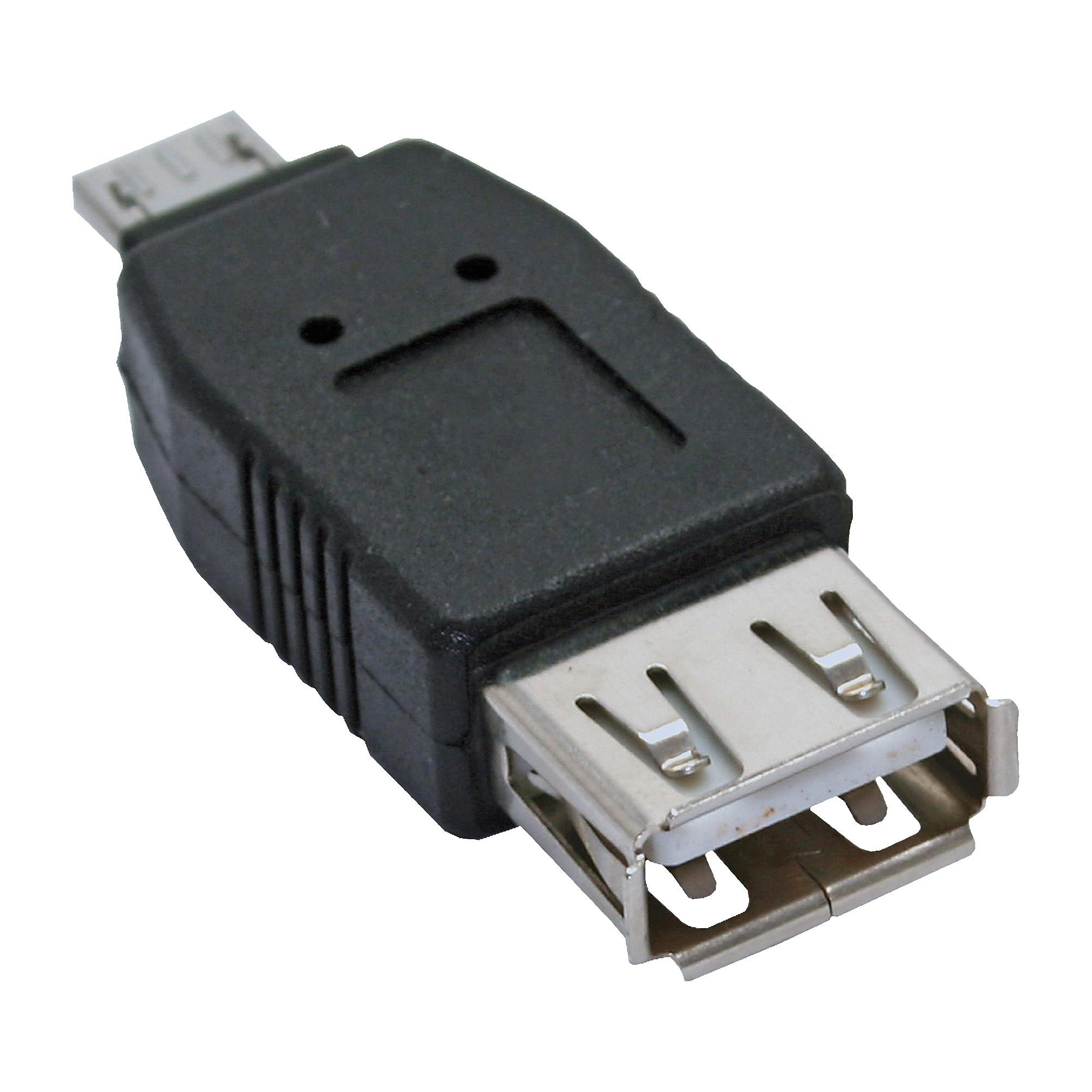 Adattatore Micro-USB InLine da Micro-A maschio a USB-A femmina (31600)