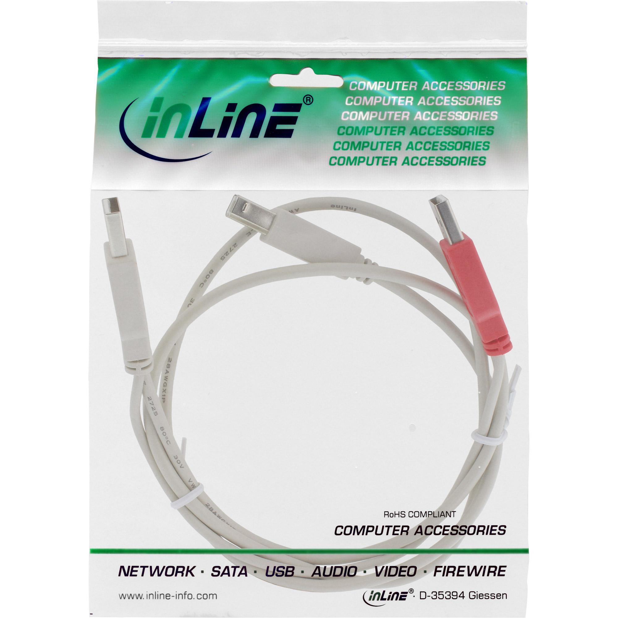 Cavo di collegamento a Y USB 2.0 - 2x connettore A a connettore B - 1,0 m