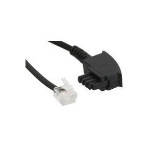 Cavo di connessione in linea TAE -f/connettore -Plug -parchi occidentale 6/2 dic (tocchi laterali sul connettore occidentale) 3