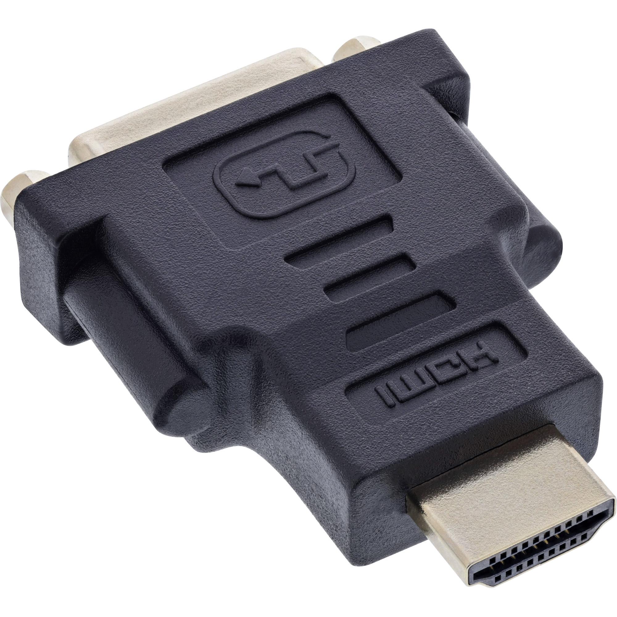 Inline - Adattatore video / audio - HDMI / DVI - HDMI 19 -Pin (M) - DVI -D (W) (17670p)