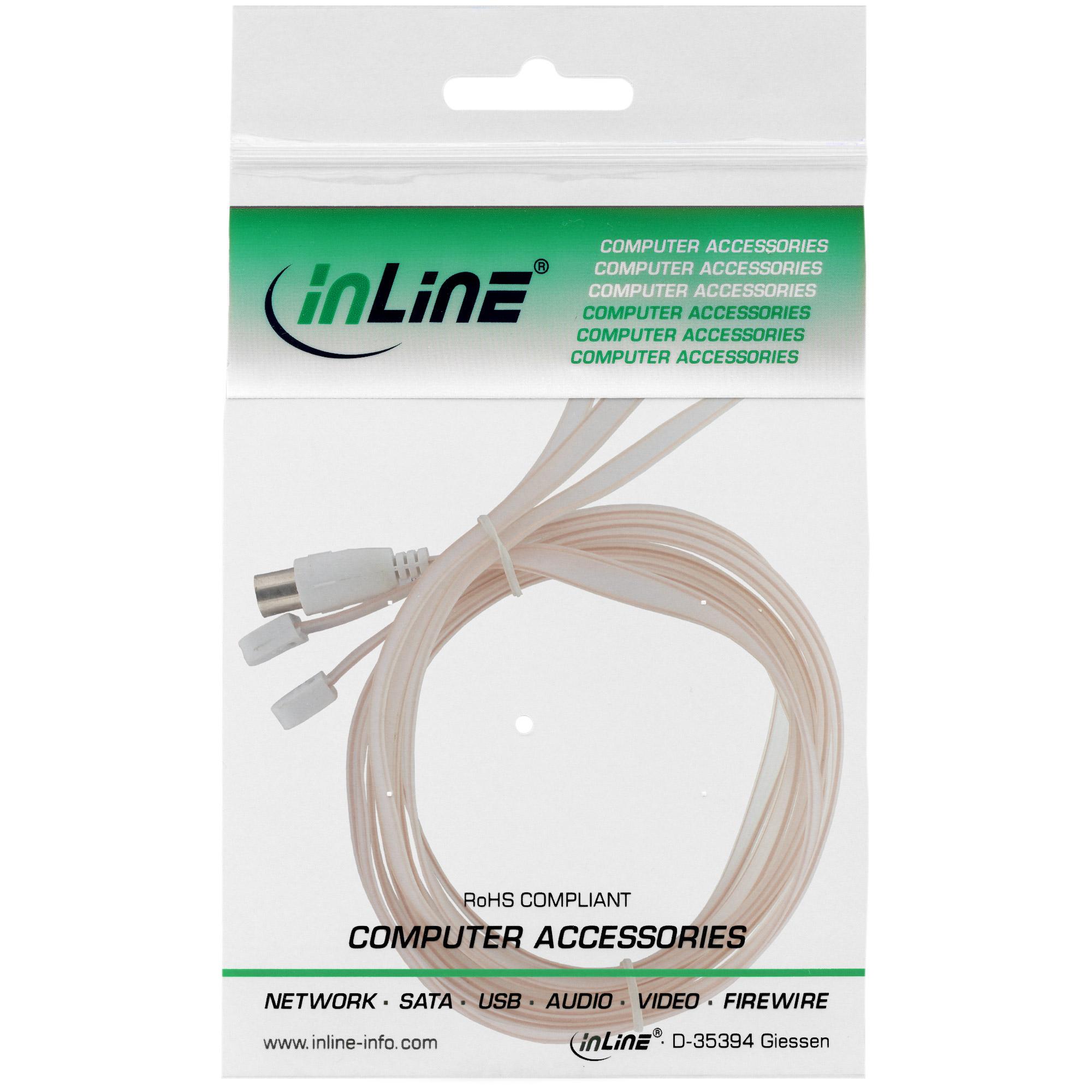 InLine Antenna dipolare da 75Ohm FM 18mx18m connettore IEC