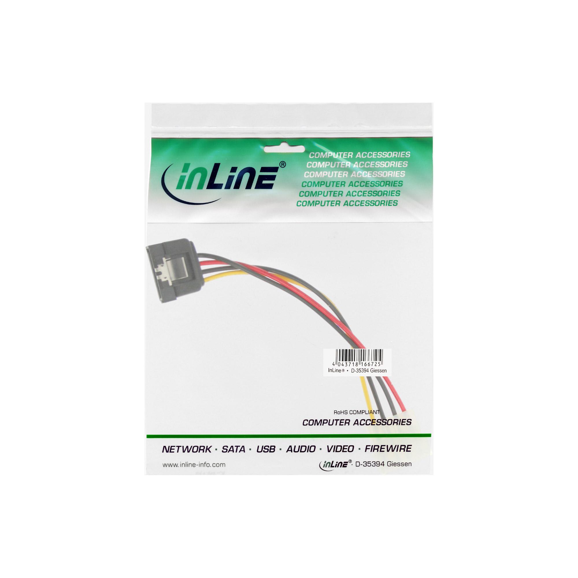 Cavo adattatore di alimentazione SATA - 1x 13 -34 cm 5 -25 pollici BU-15 pin SATA ST - capocorda - 0 -15 m